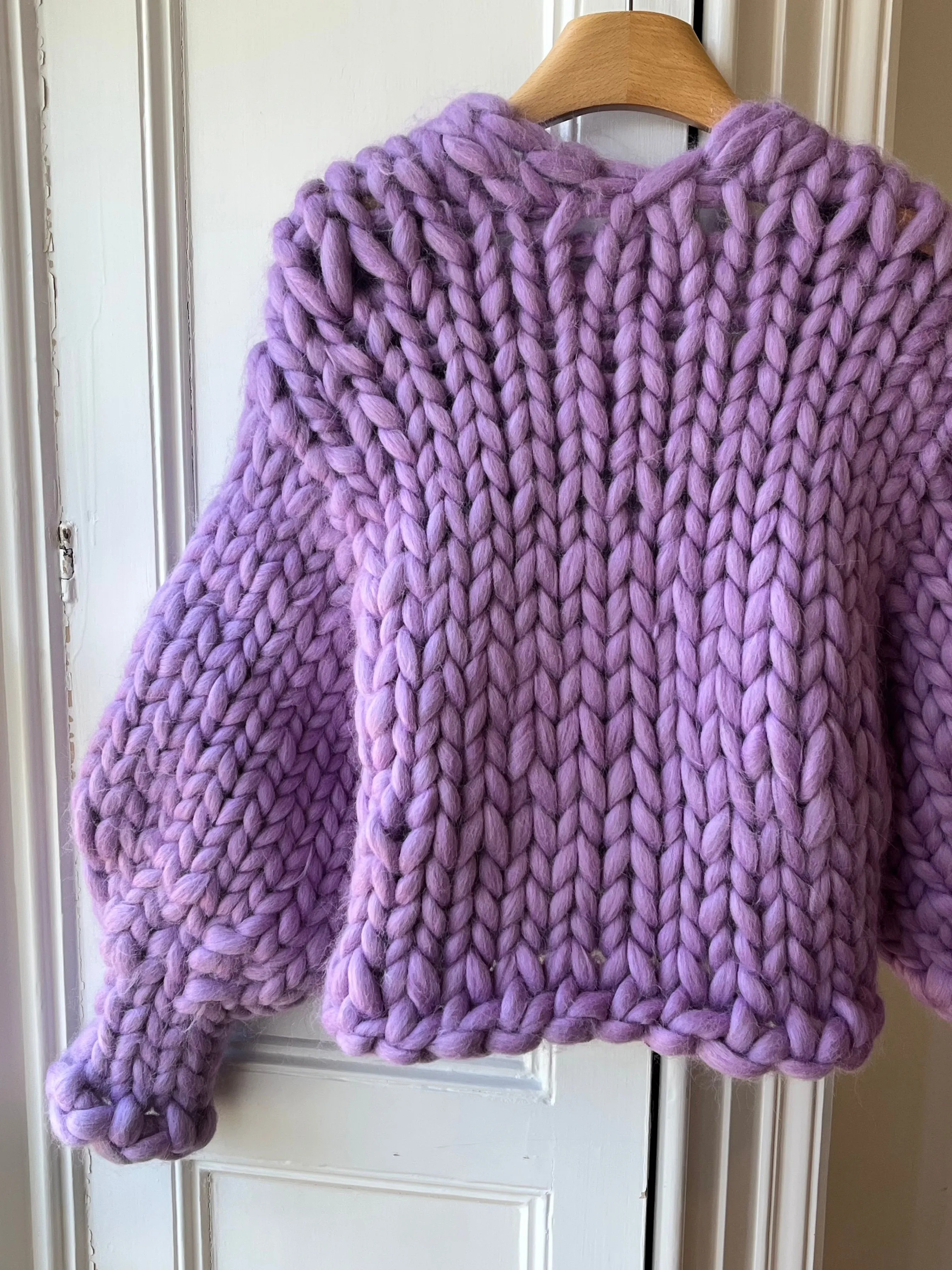 Lavender Colossal Knit Cardigan S/M (Limited Edition Sample) sold by Hope Macaulay product image thumbnail 4