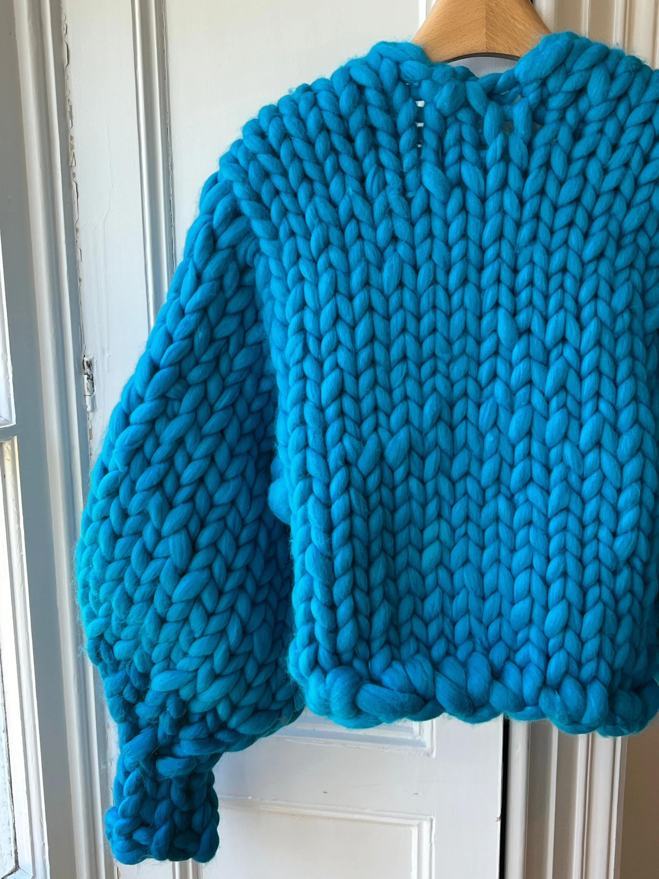 Aqua Colossal Knit Cardigan S/M (Merino Limited Edition Sample) sold by Hope Macaulay product image thumbnail 4