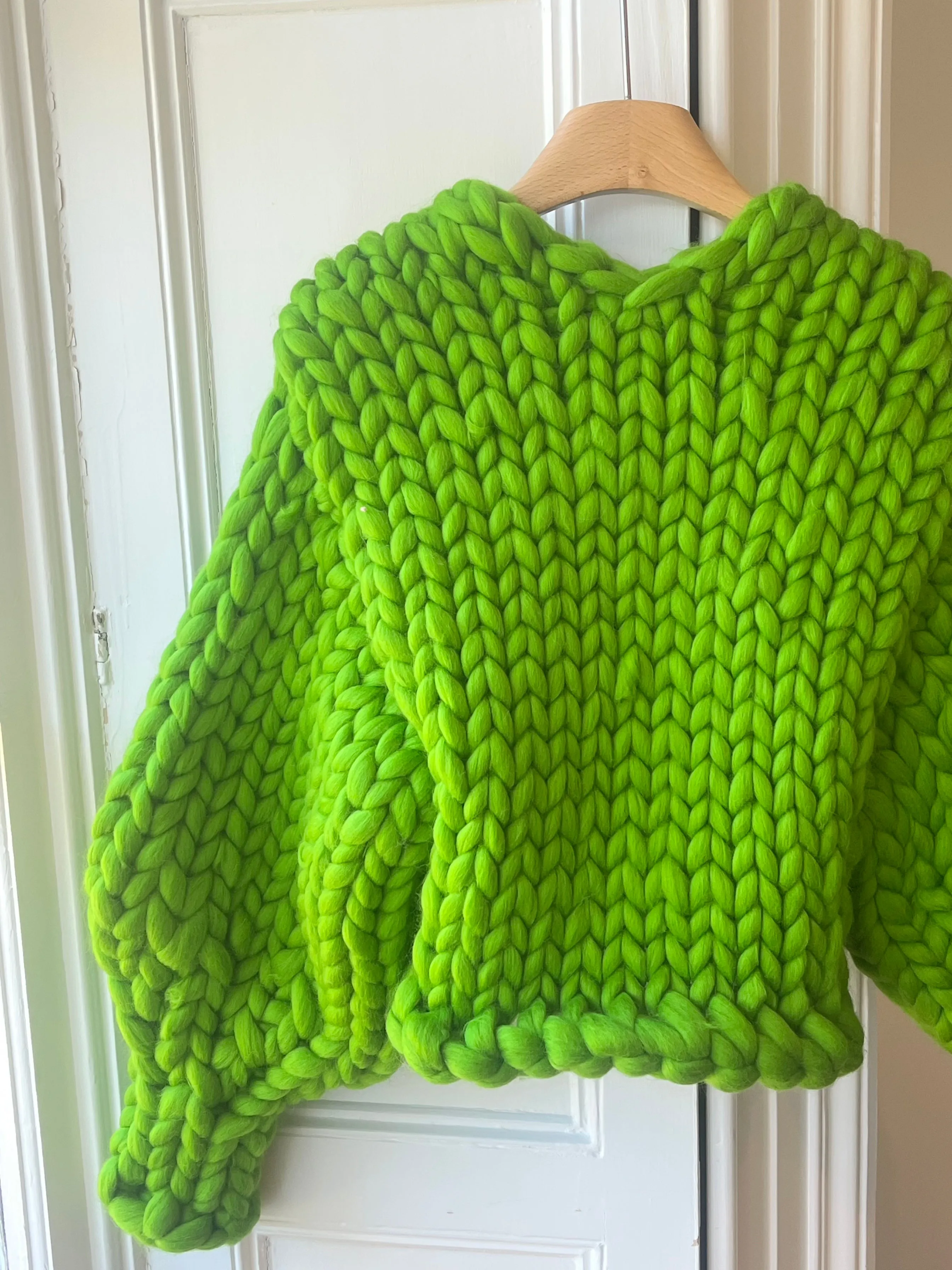 Green Colossal Knit Cardigan XS/S (Merino Limited Edition Sample) sold by Hope Macaulay product image thumbnail 4