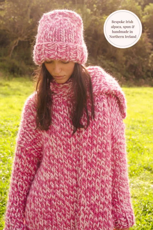 One-of-a-kind Irish Alpaca Chunky Knit Beanie Hat - Aoife sold by Hope Macaulay