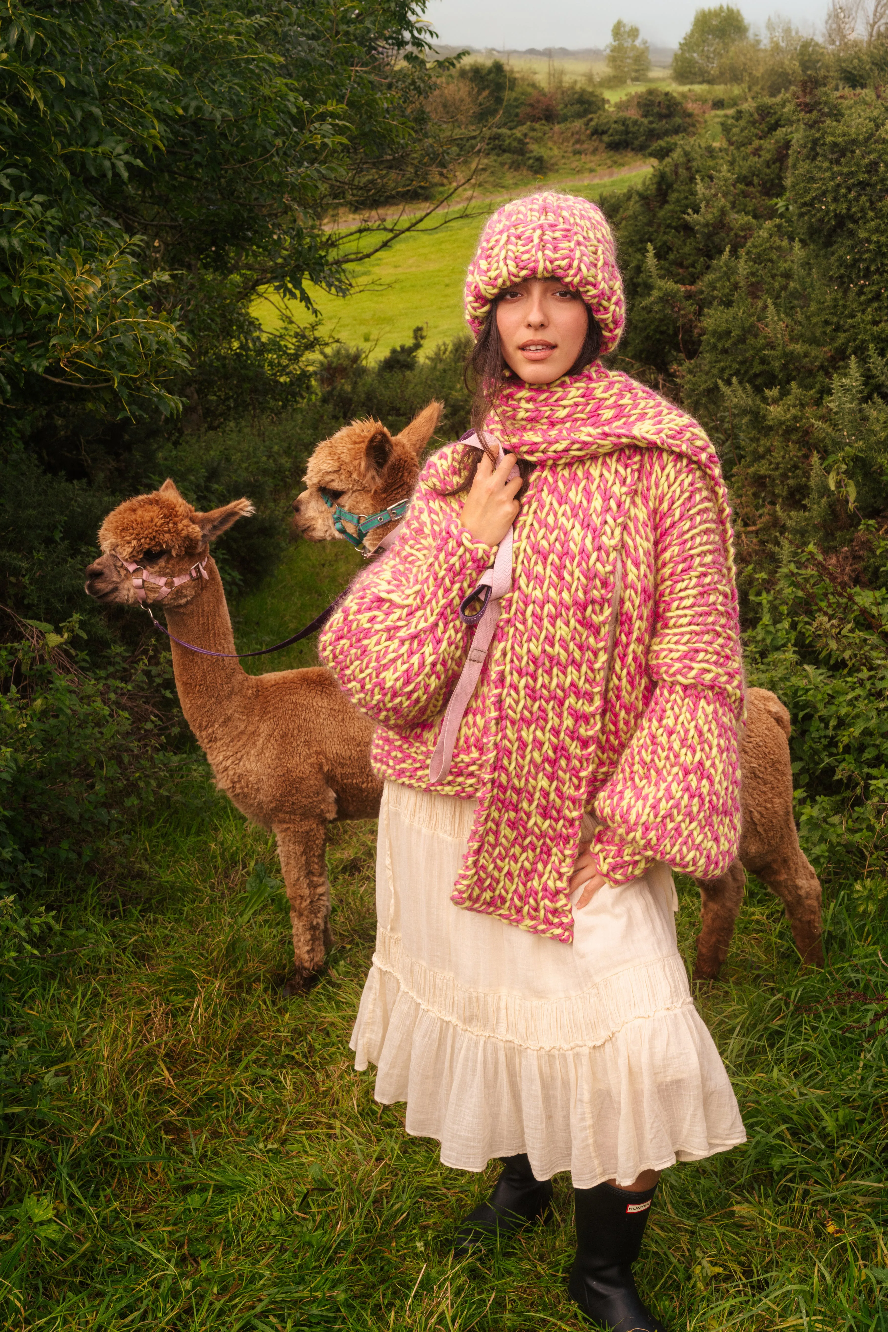 One-of-a-kind Irish Alpaca Chunky Knit Beanie Hat - Róisín sold by Hope Macaulay product image thumbnail 2