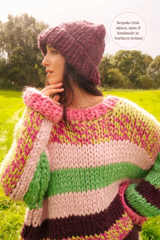 One-of-a-kind Irish Alpaca Chunky Knit Beanie Hat - Caoimhe sold by Hope Macaulay