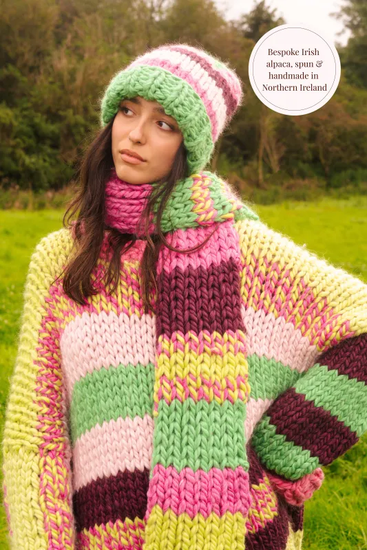 One-of-a-kind Irish Alpaca Chunky Knit Beanie Hat - Aisling sold by Hope Macaulay