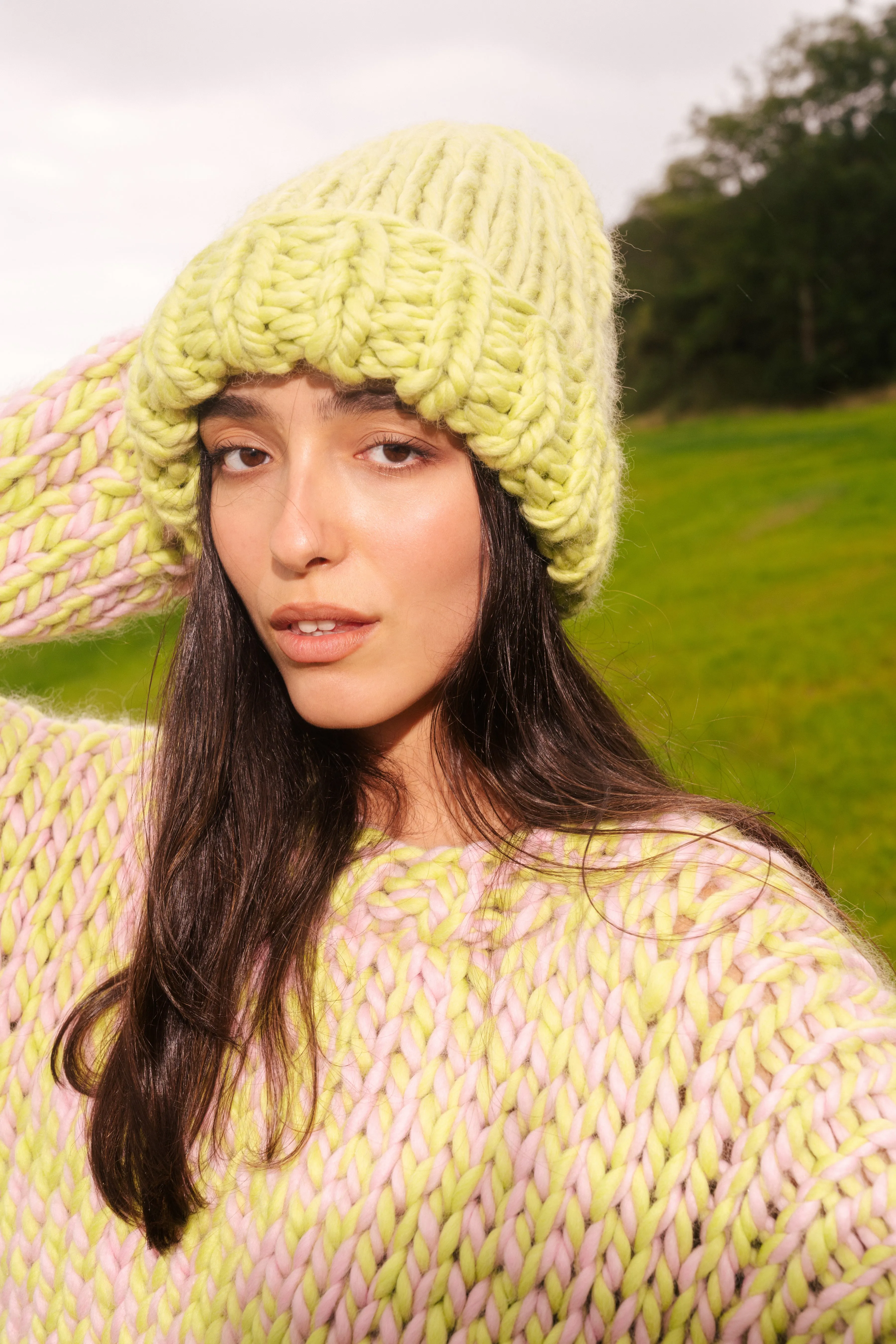 One-of-a-kind Irish Alpaca Chunky Knit Beanie Hat - Ériu sold by Hope Macaulay product image thumbnail 3
