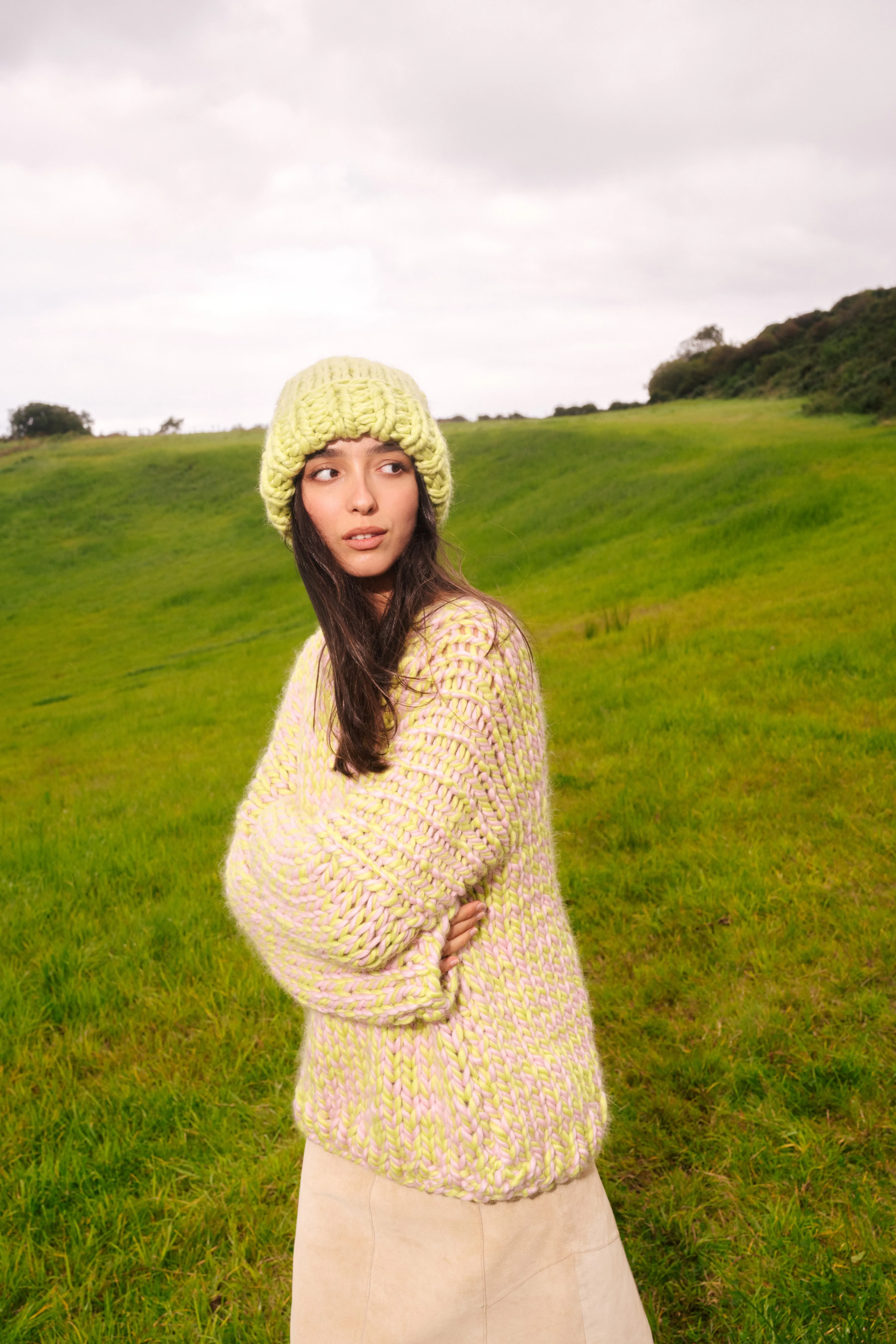 One-of-a-kind Irish Alpaca Chunky Knit Beanie Hat - Ériu sold by Hope Macaulay product image thumbnail 2