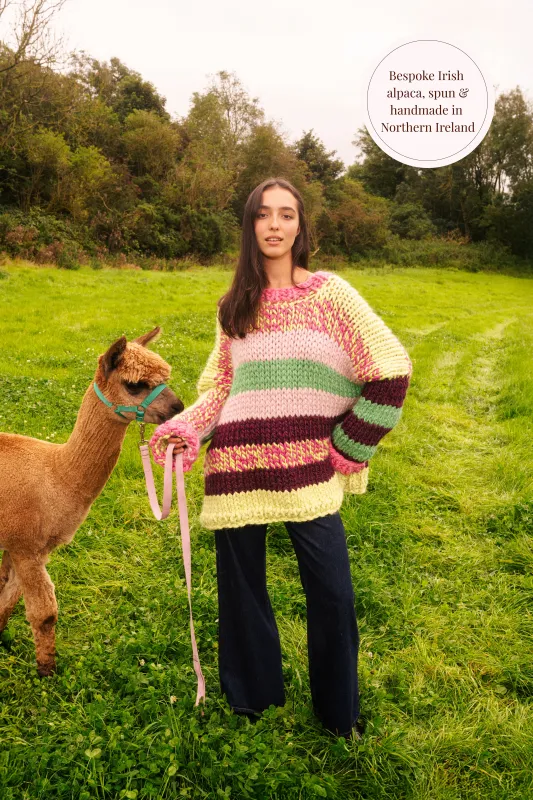 One-of-a-kind Irish Alpaca Chunky Knit Sweater - Bann sold by Hope Macaulay