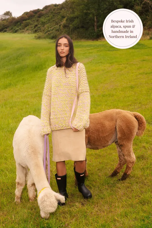 One-of-a-kind Irish Alpaca Chunky Knit Sweater - Causeway sold by Hope Macaulay