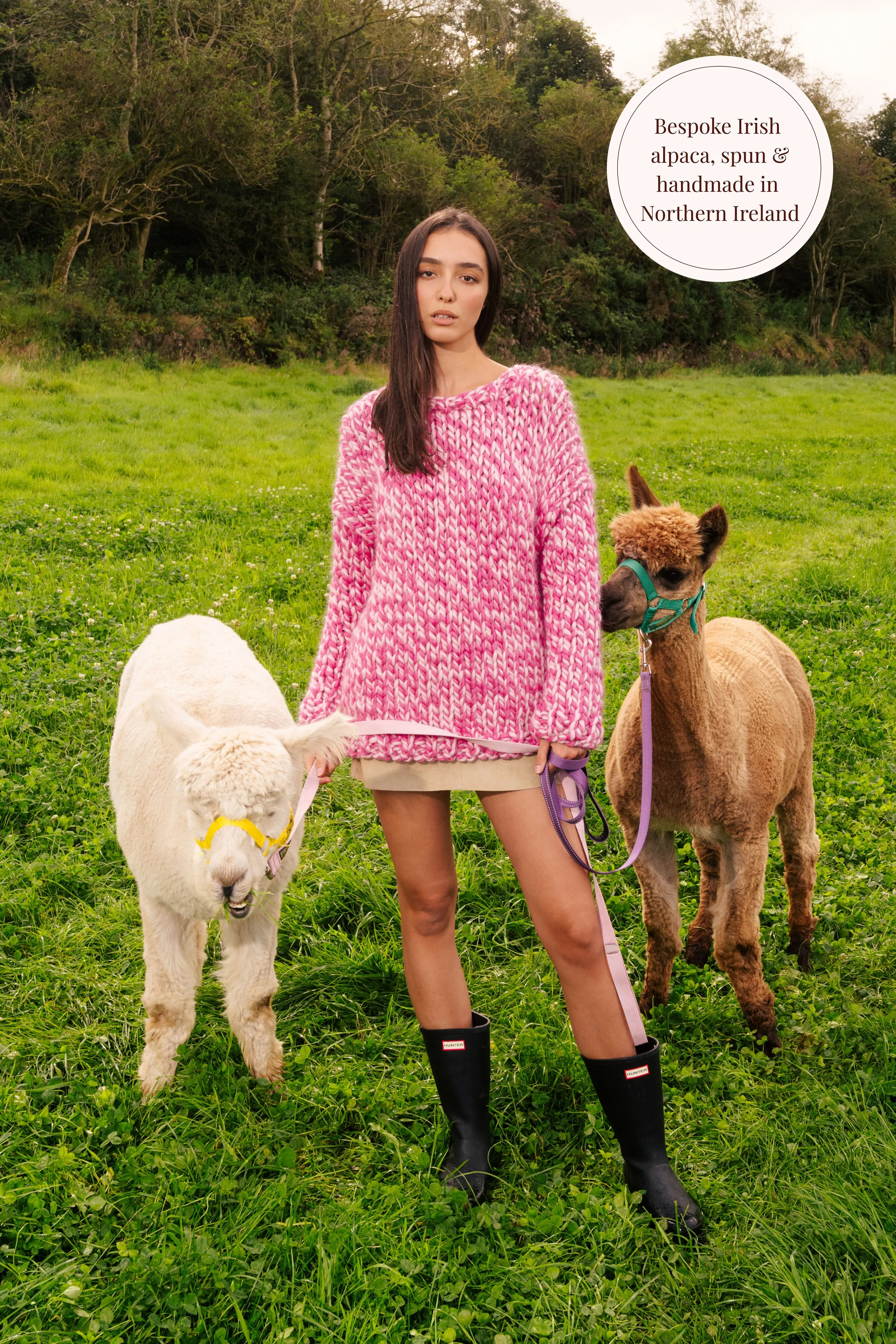 One-of-a-kind Irish Alpaca Chunky Knit Sweater - Mourne sold by Hope Macaulay