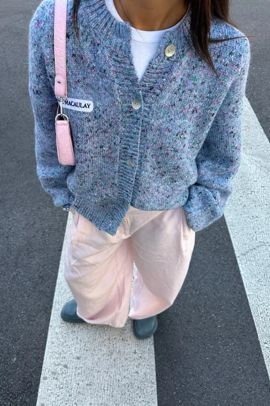 Azure Mélange Knit Cardigan sold by Hope Macaulay