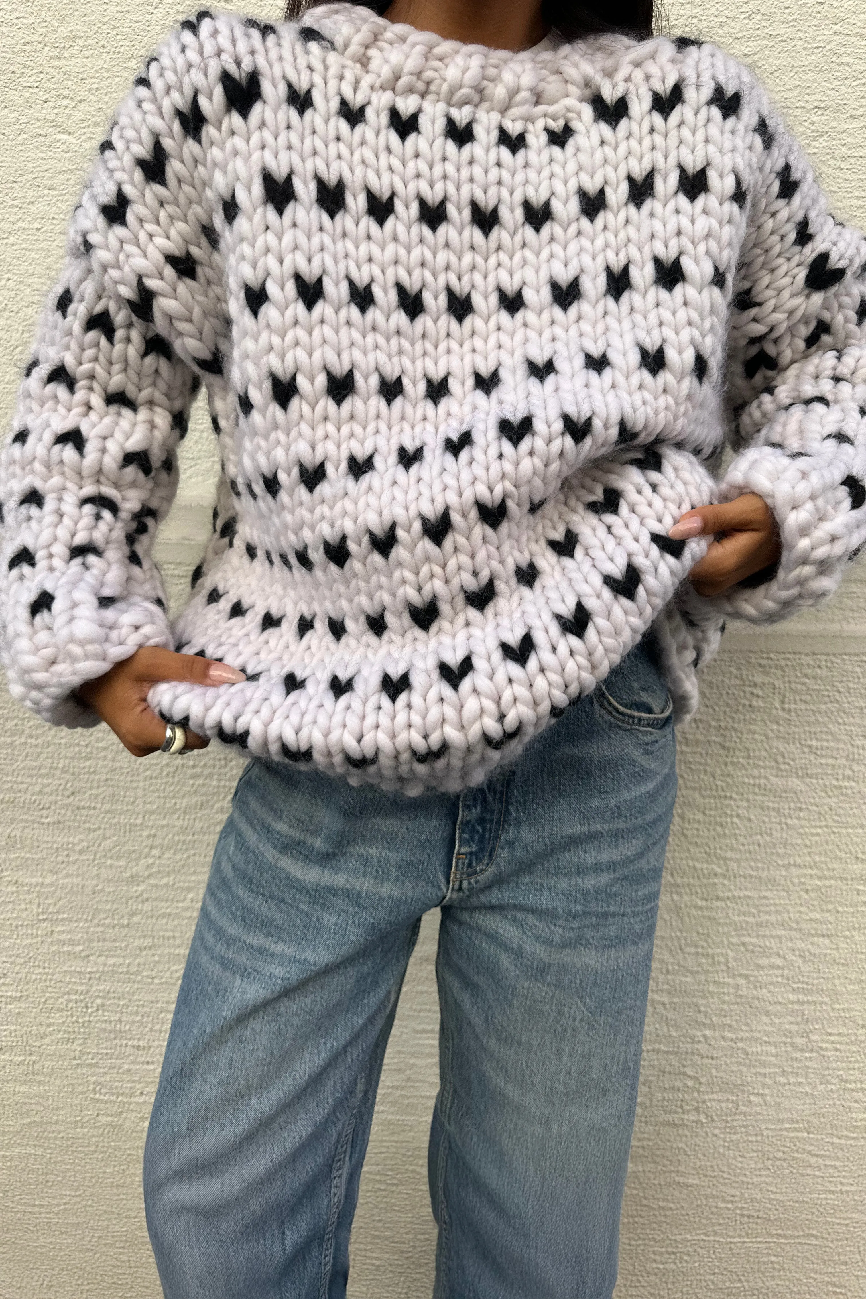 Gigi Polka Dot Chunky Knit Sweater sold by Hope Macaulay product image thumbnail 2