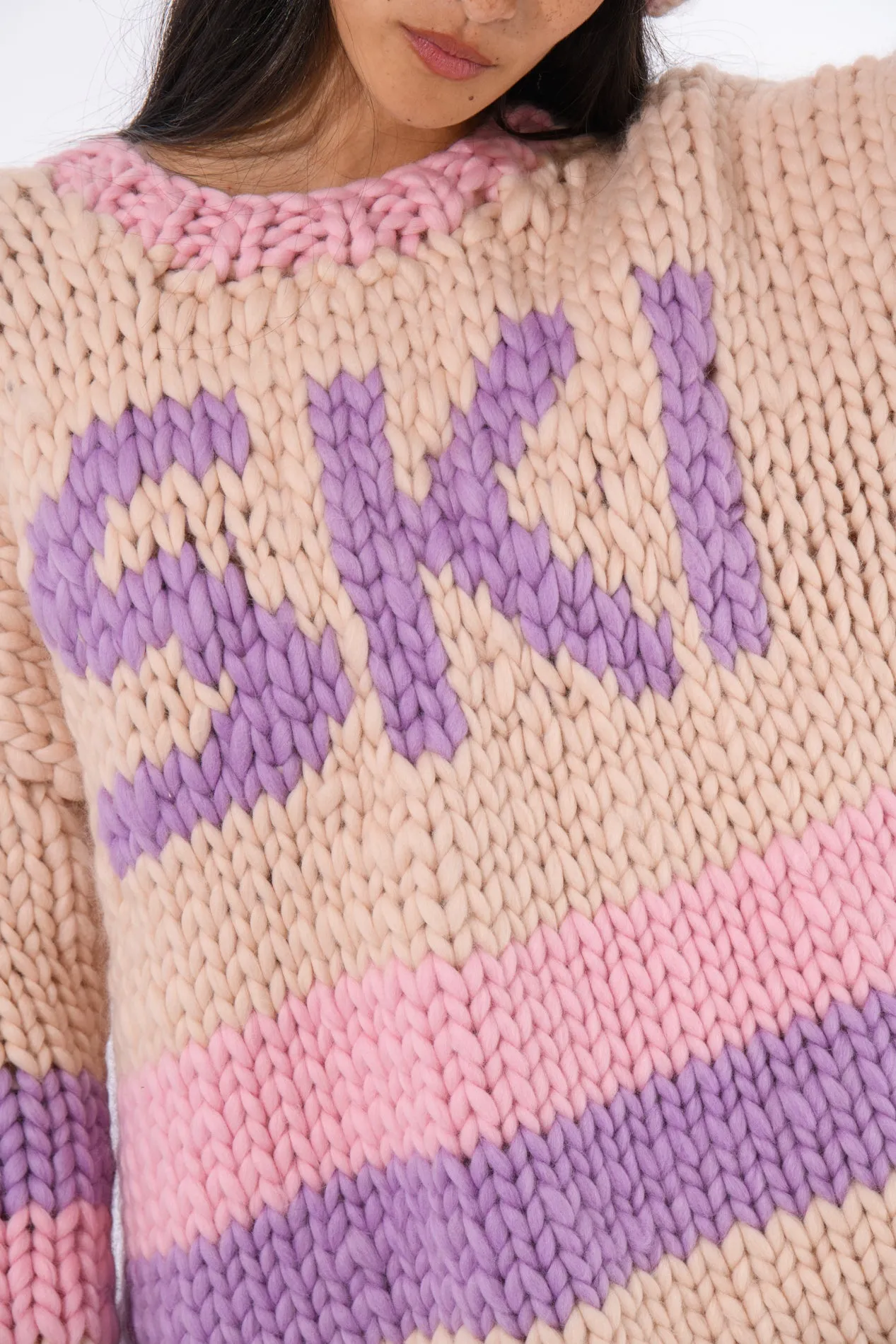Pastel Ski Chunky Knit Sweater sold by Hope Macaulay product image thumbnail 3