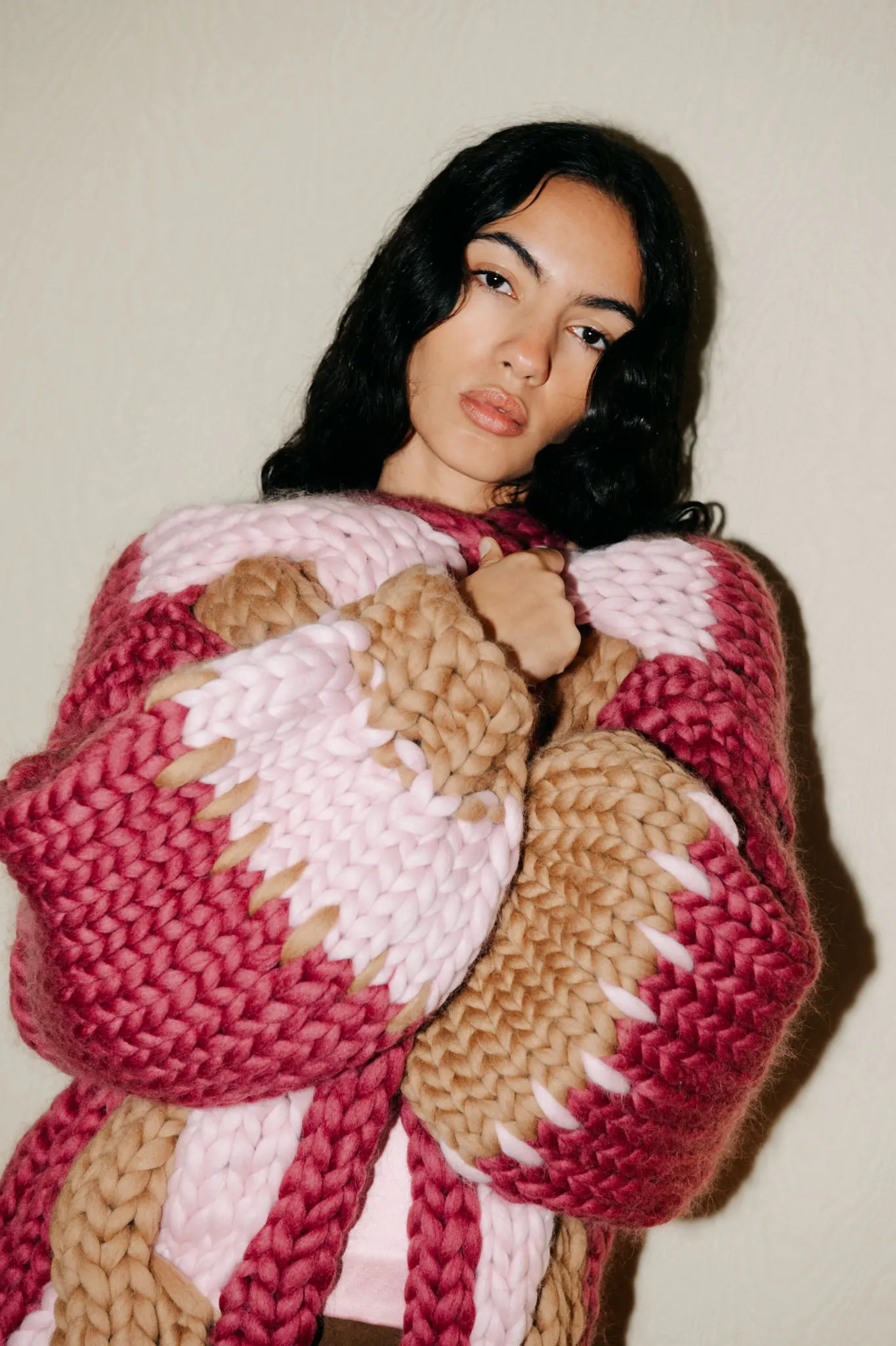 Darling Cable Chunky Knit Cardigan sold by Hope Macaulay product image thumbnail 3