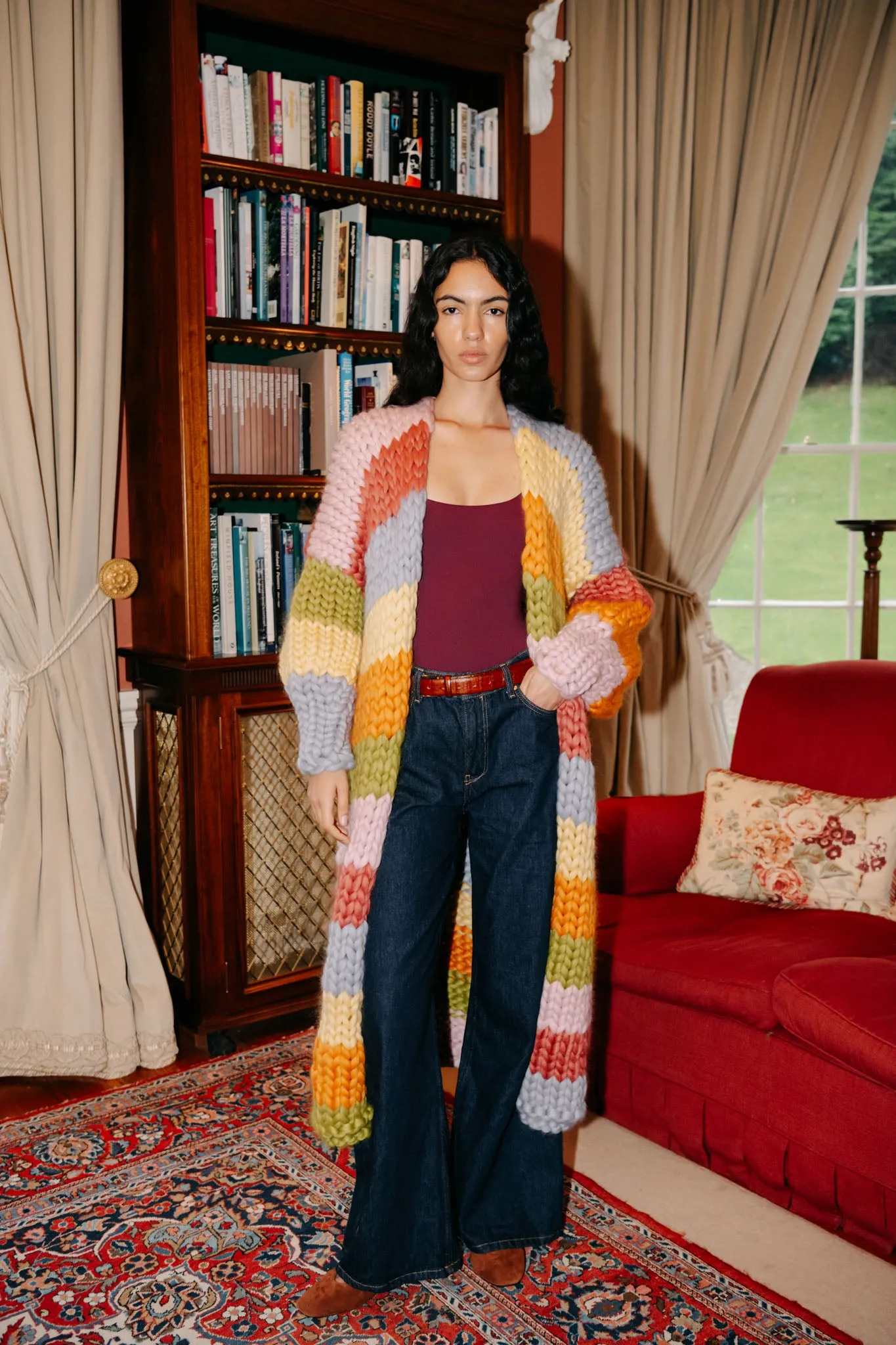 Maison Maxi Chunky Knit Cardigan sold by Hope Macaulay product image thumbnail 3