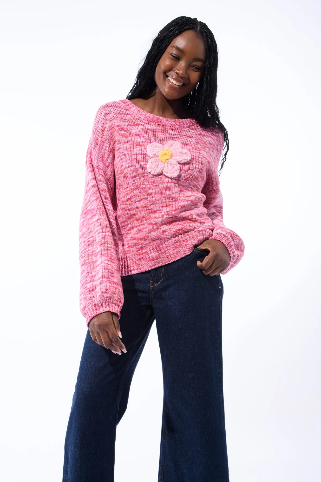 Flower Knit Sweater sold by Hope Macaulay product image thumbnail 5