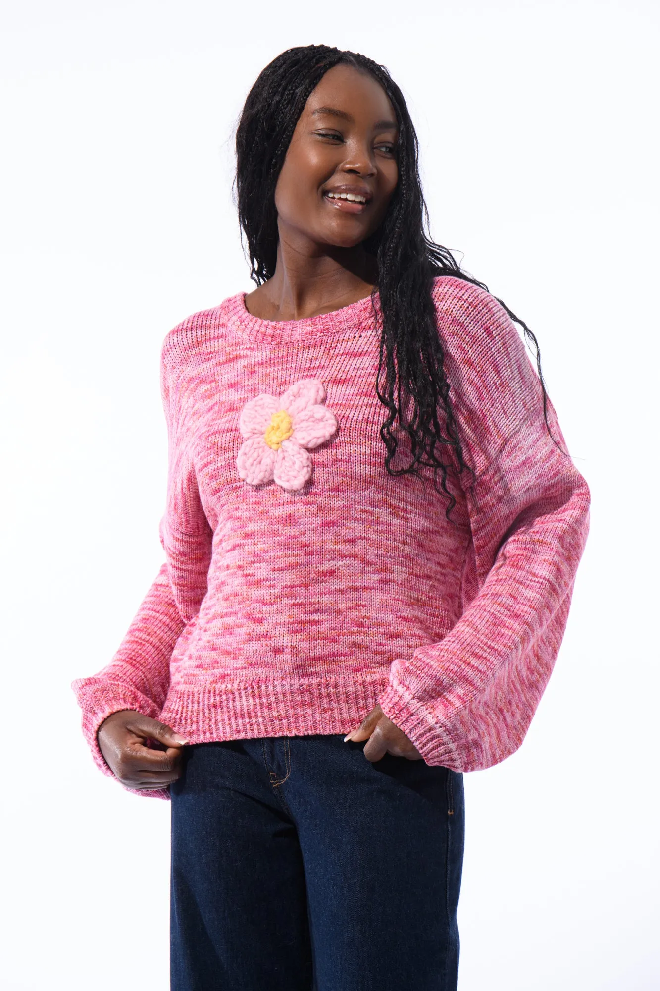 Flower Knit Sweater sold by Hope Macaulay product image thumbnail 2