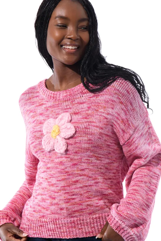Flower Knit Sweater sold by Hope Macaulay