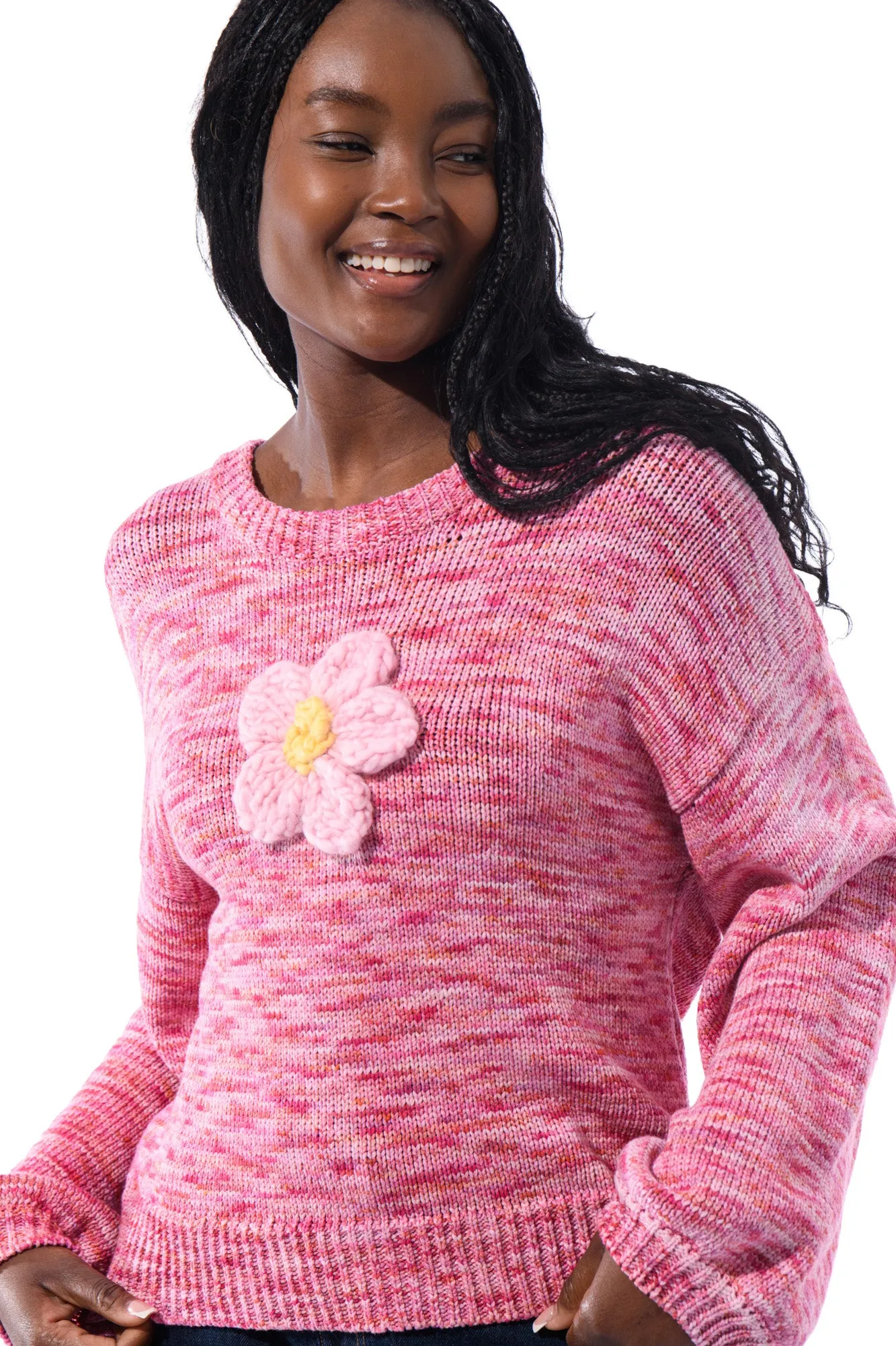 Flower Knit Sweater sold by Hope Macaulay