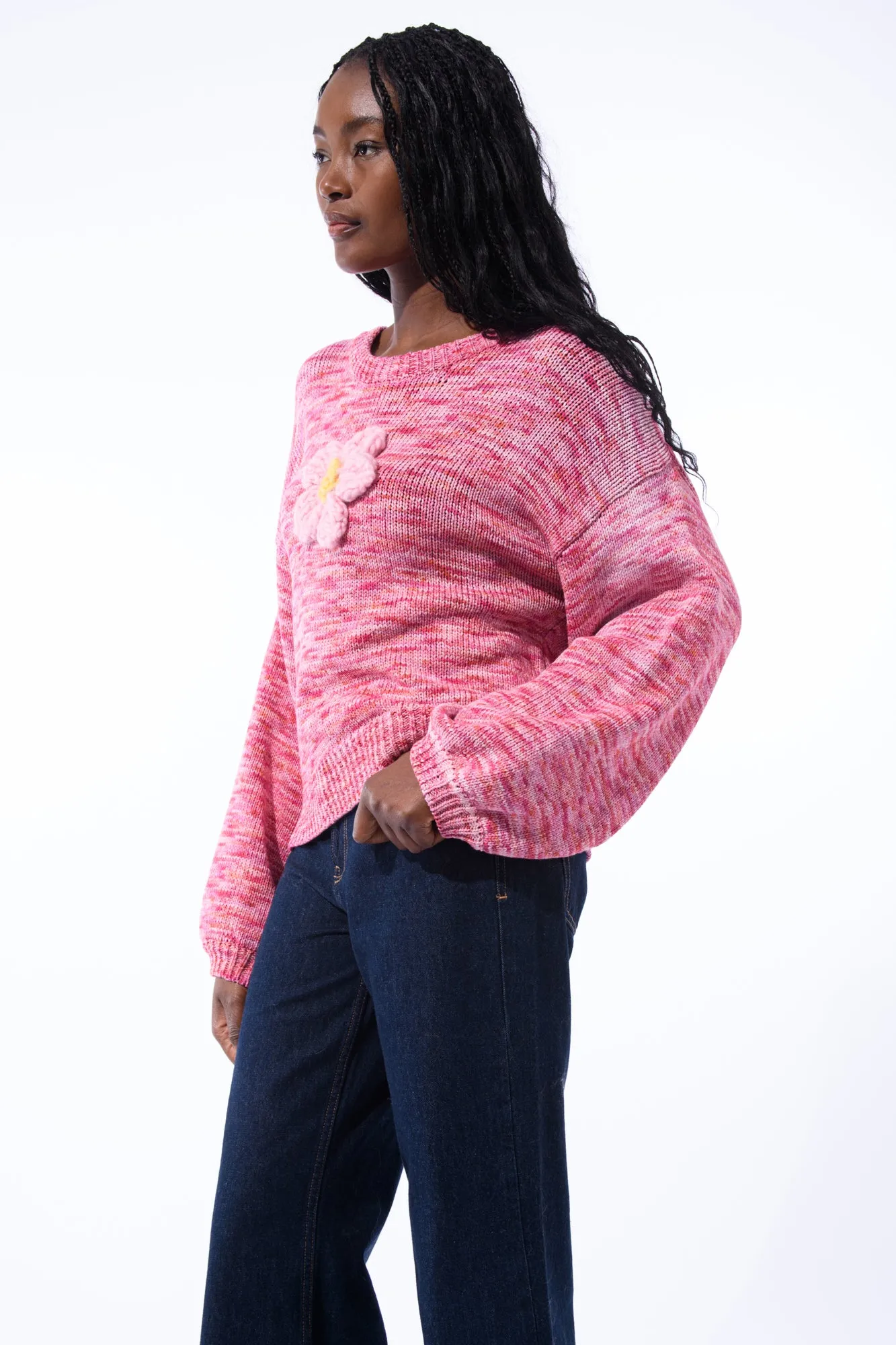 Flower Knit Sweater sold by Hope Macaulay product image thumbnail 4