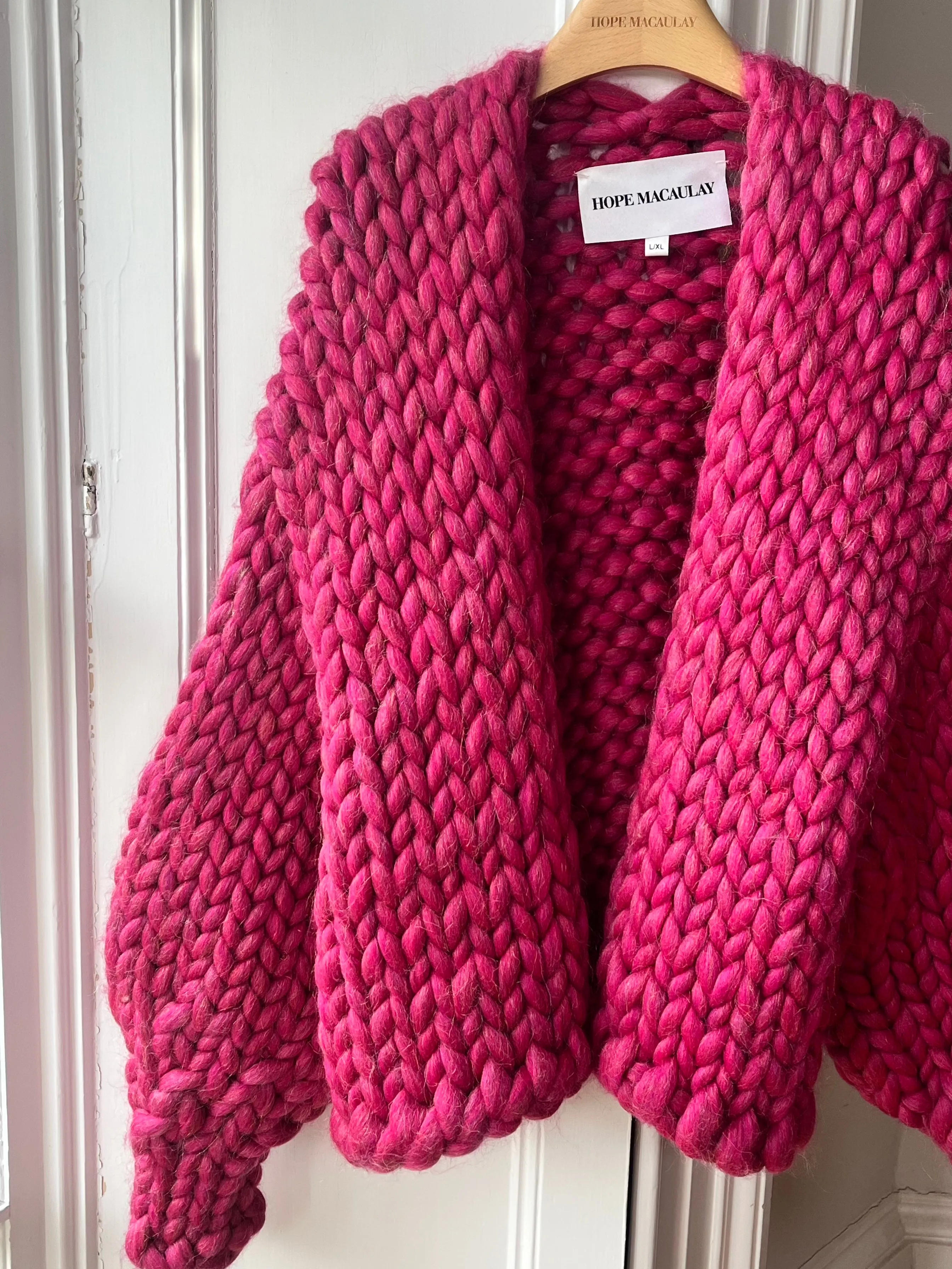 Sparkle Pink Colossal Knit Cardigan L/XL (Sample) sold by Hope Macaulay product image thumbnail 2