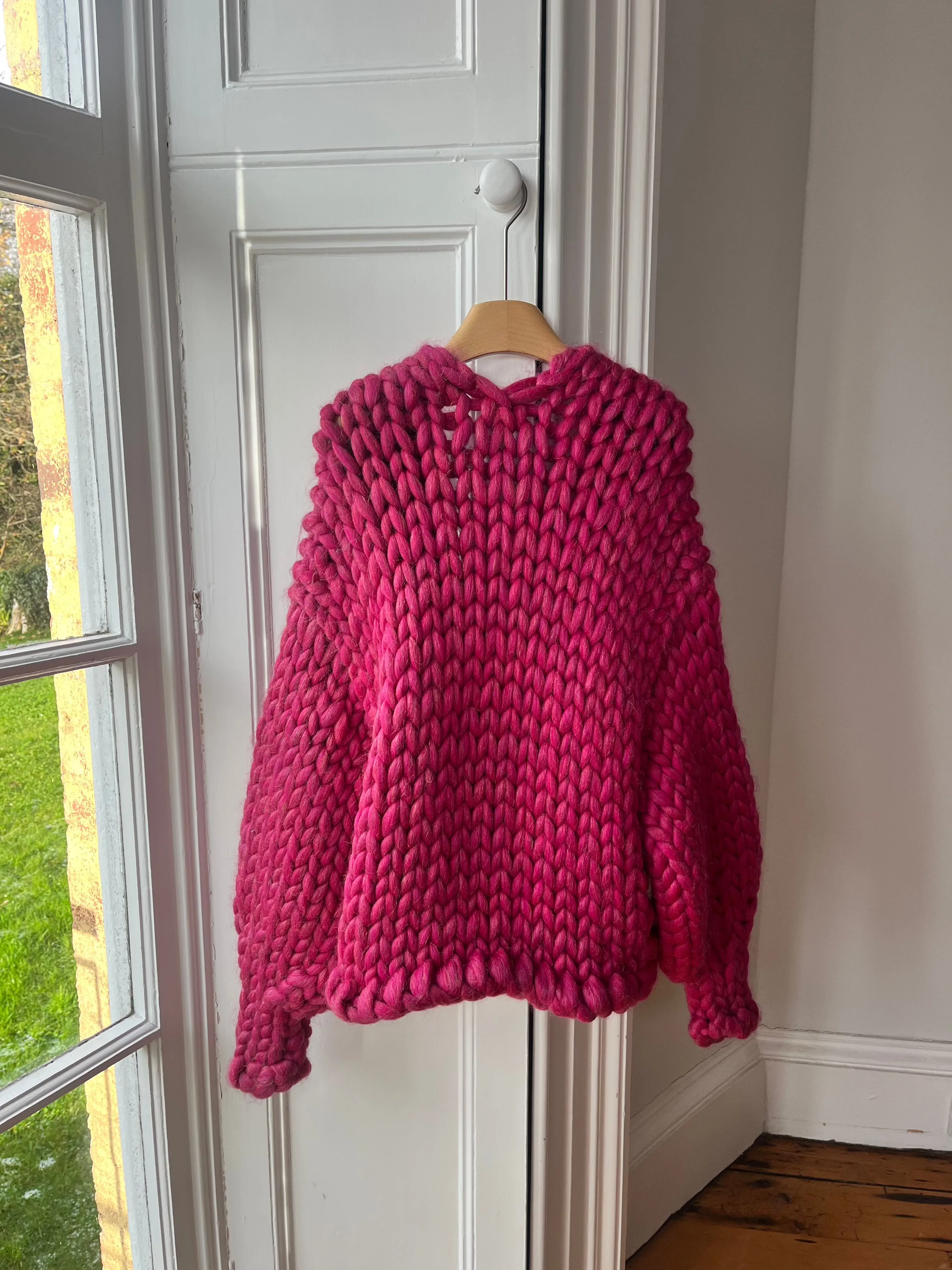 Sparkle Pink Colossal Knit Cardigan L/XL (Sample) sold by Hope Macaulay product image thumbnail 3