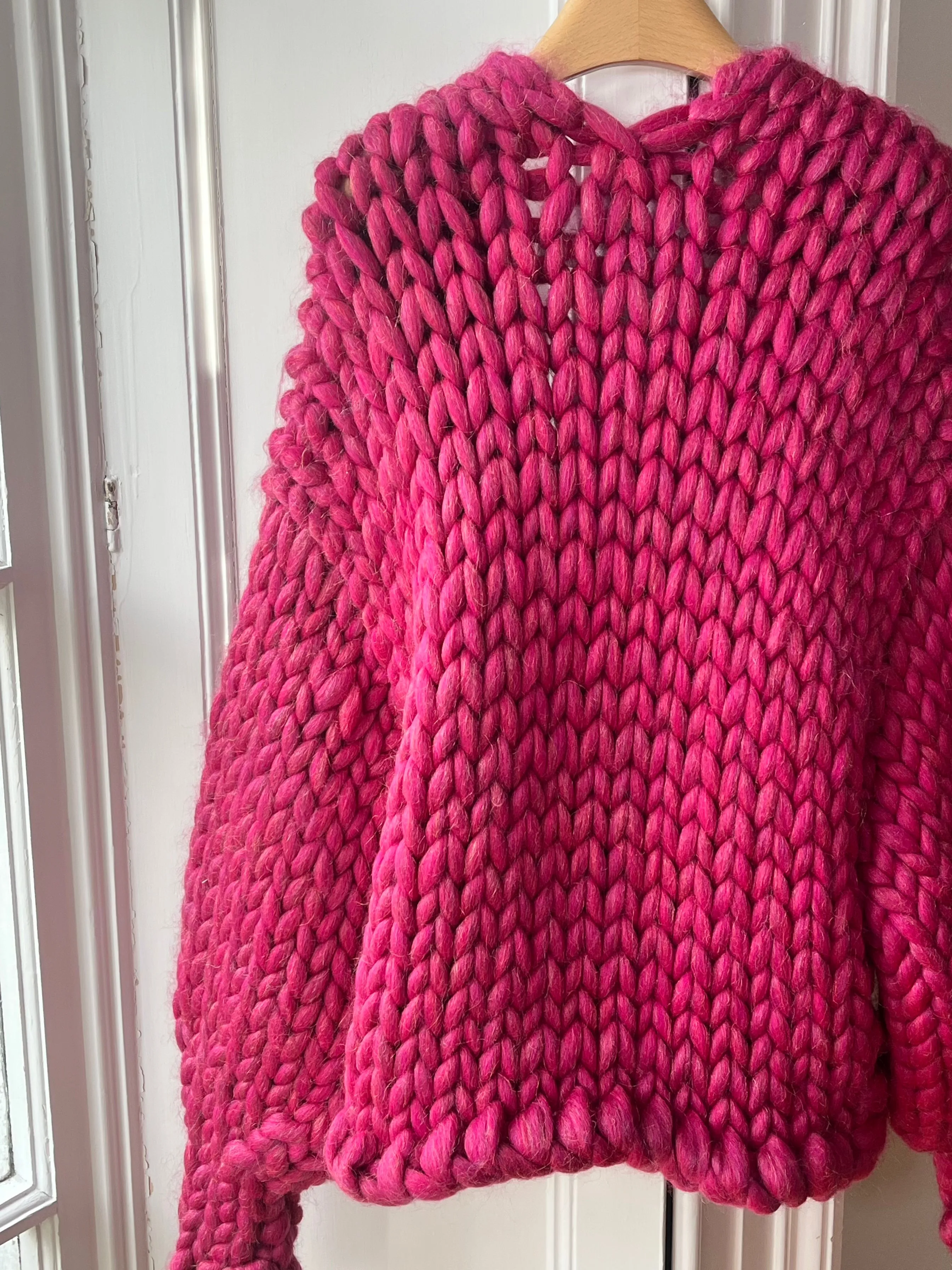 Sparkle Pink Colossal Knit Cardigan L/XL (Sample) sold by Hope Macaulay product image thumbnail 4