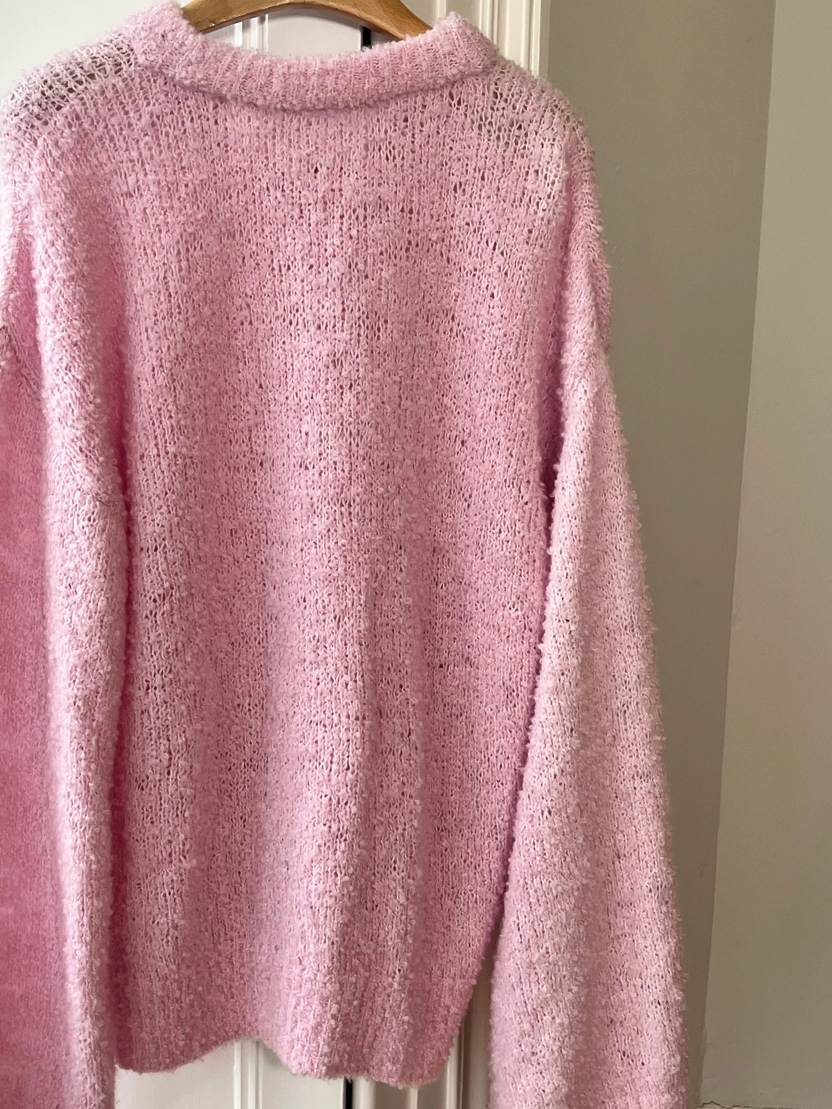 Pink Boucle Knit Sweater (Prototype Sample) sold by Hope Macaulay product image thumbnail 4