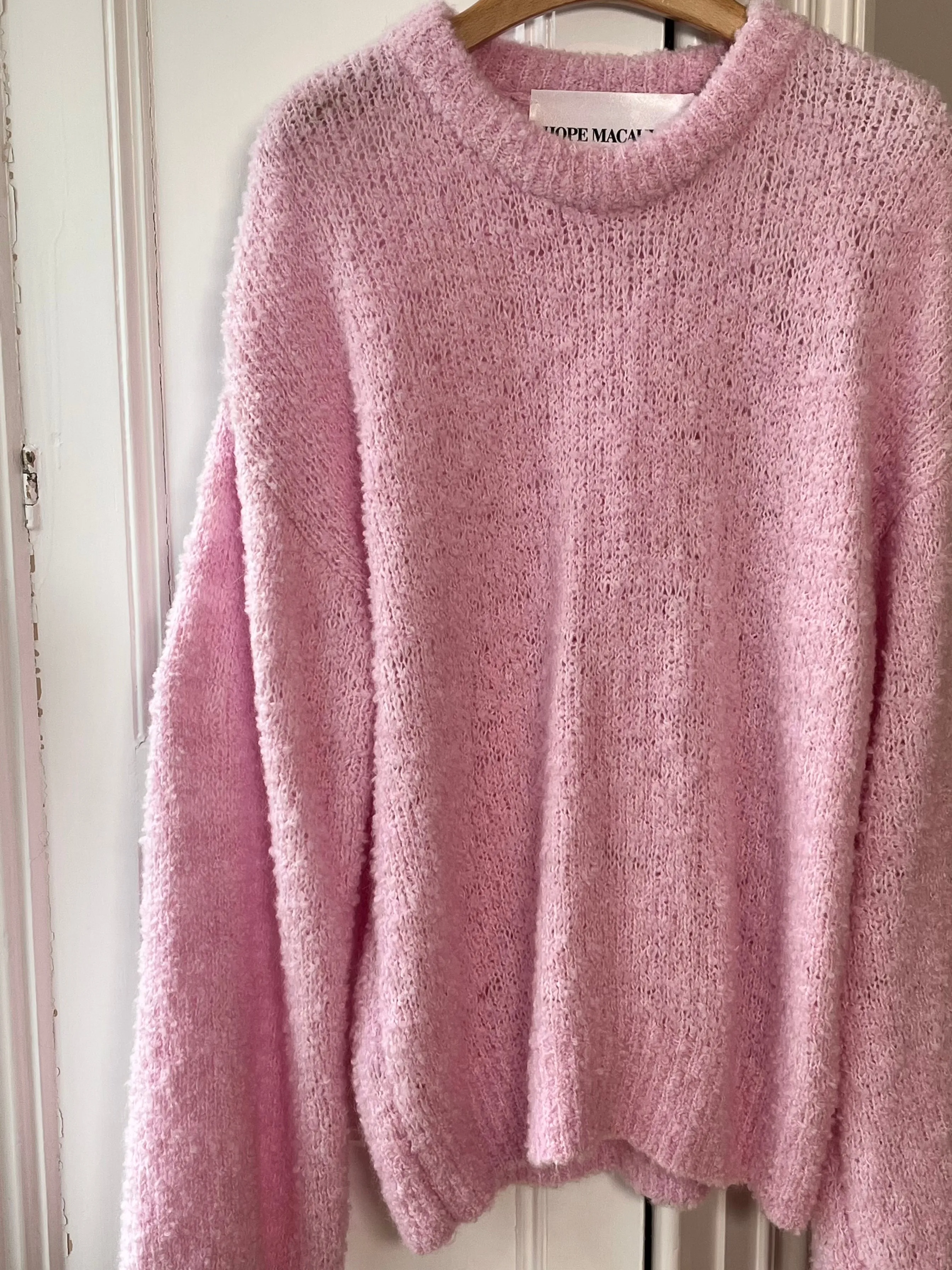 Pink Boucle Knit Sweater (Prototype Sample) sold by Hope Macaulay product image thumbnail 2