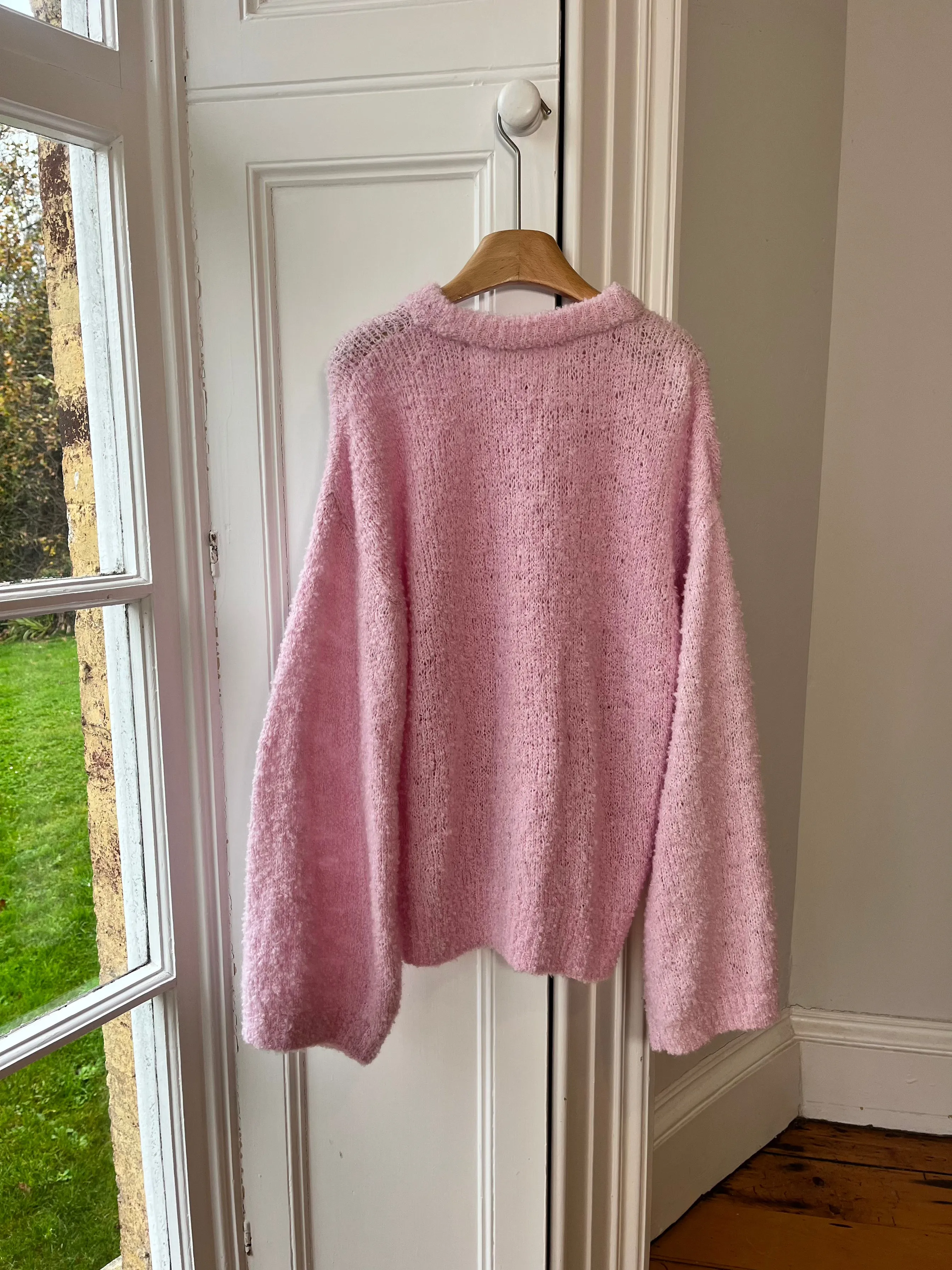 Pink Boucle Knit Sweater (Prototype Sample) sold by Hope Macaulay product image thumbnail 3