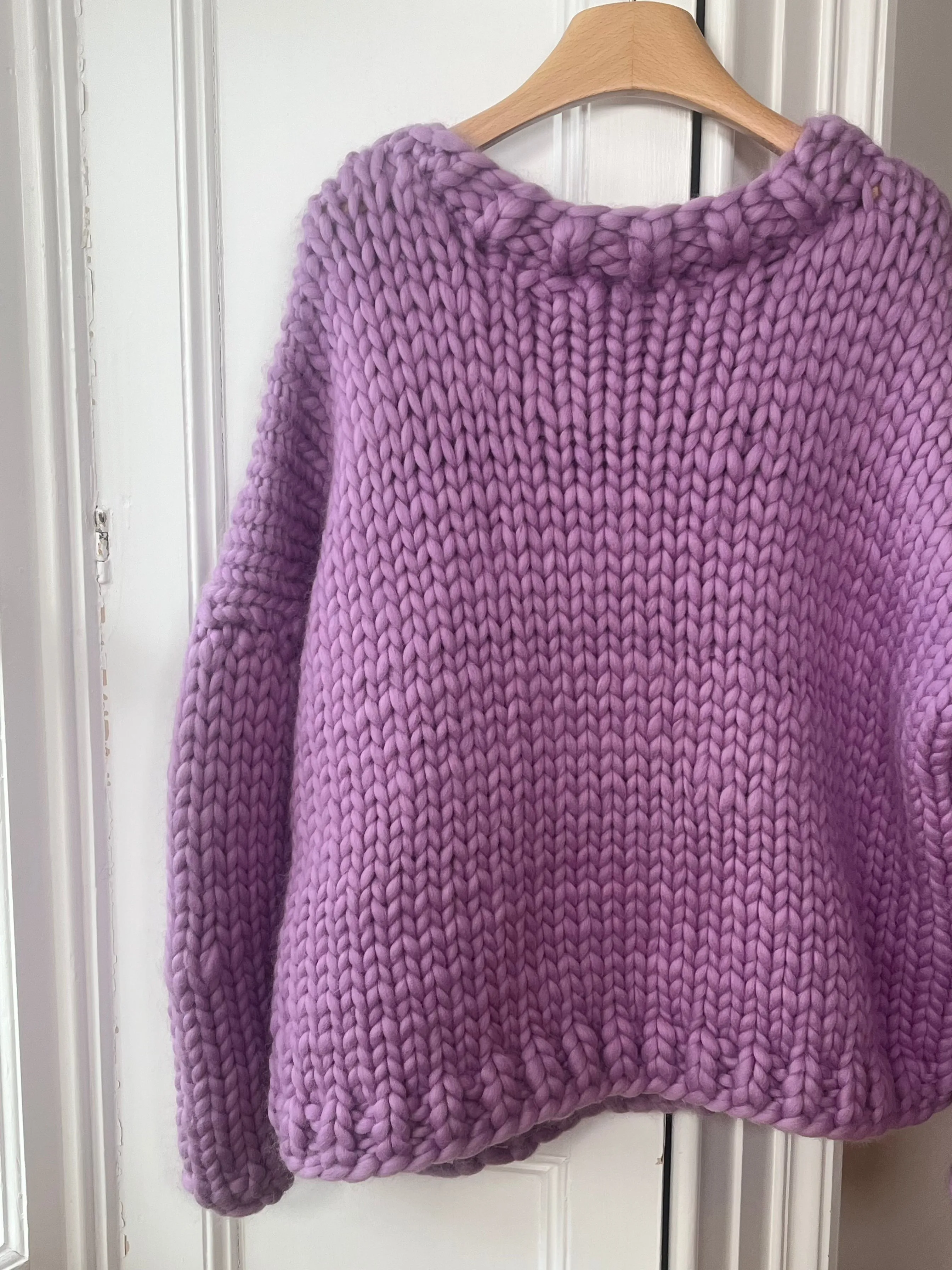 1of1 Purple Bow Chunky Knit Sweater S/M (Sample) sold by Hope Macaulay product image thumbnail 4