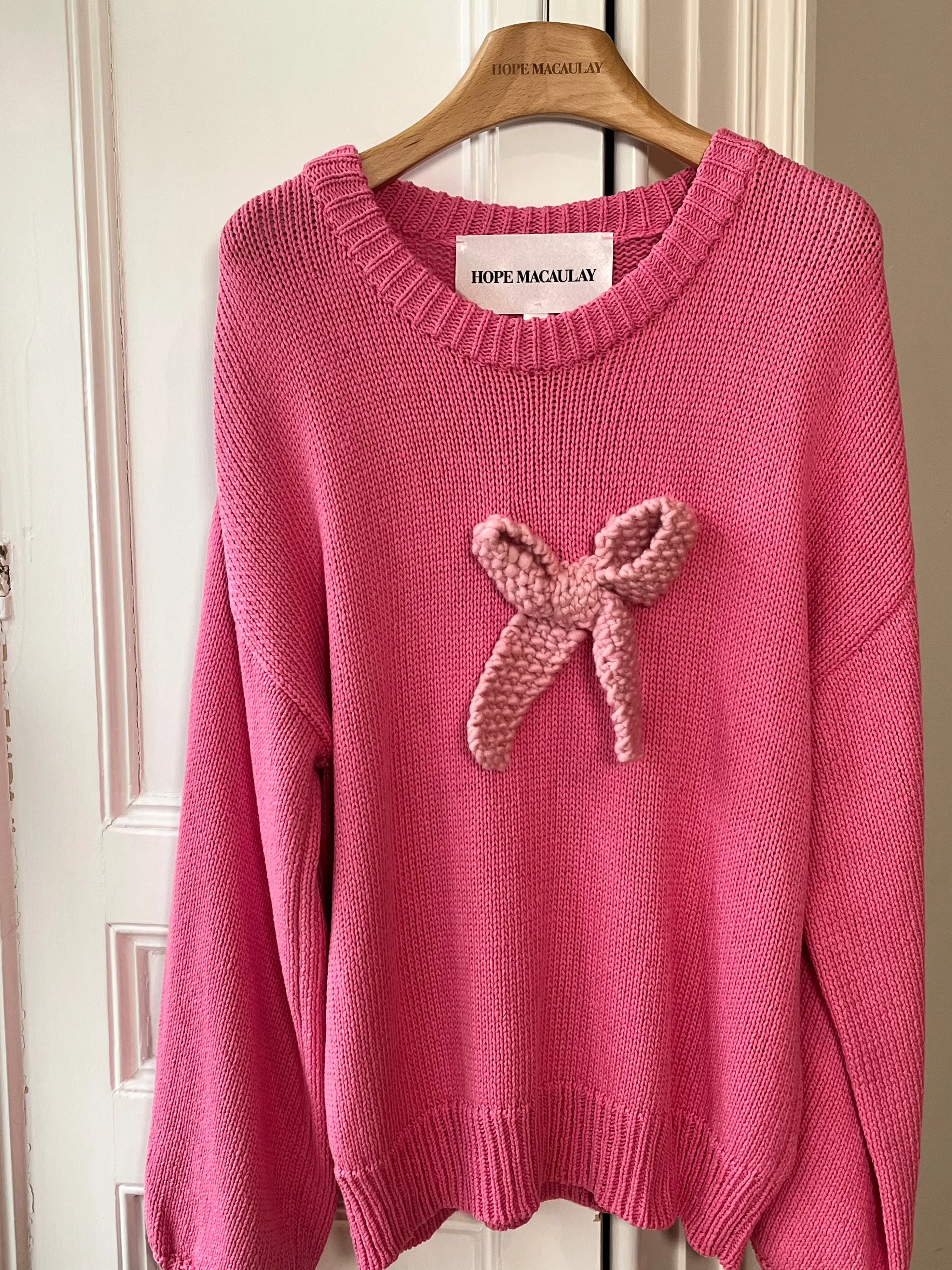 1of4 Pink Bow Cotton Sweater (Sample) sold by Hope Macaulay product image thumbnail 2