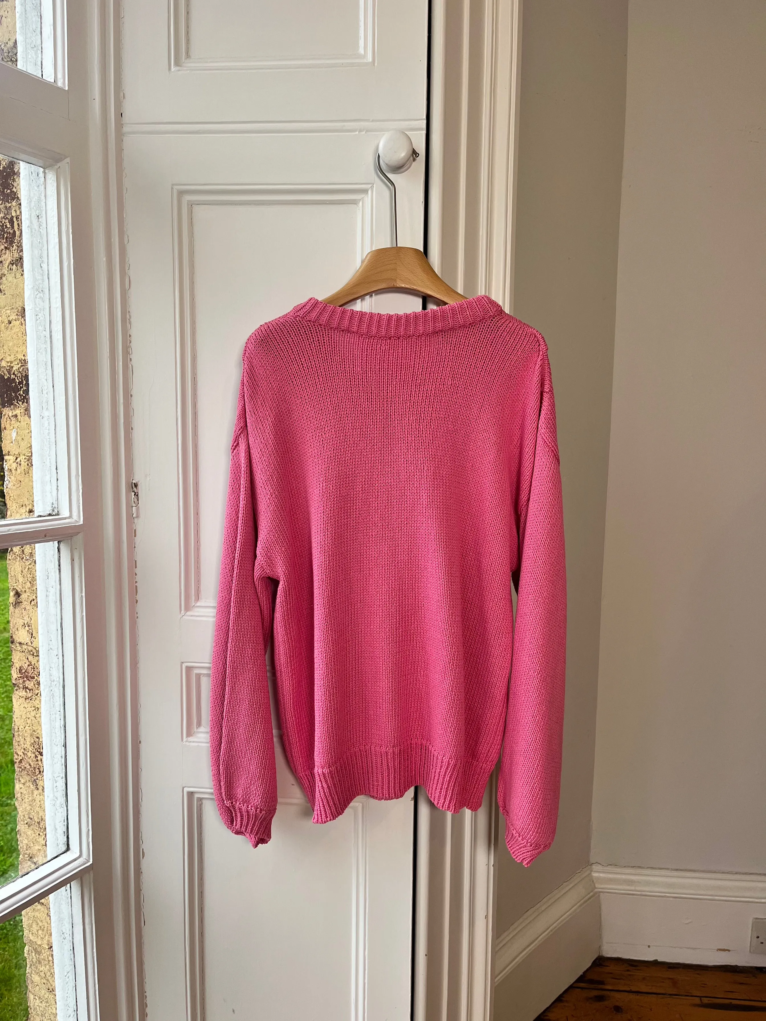 1of4 Pink Bow Cotton Sweater (Sample) sold by Hope Macaulay product image thumbnail 3