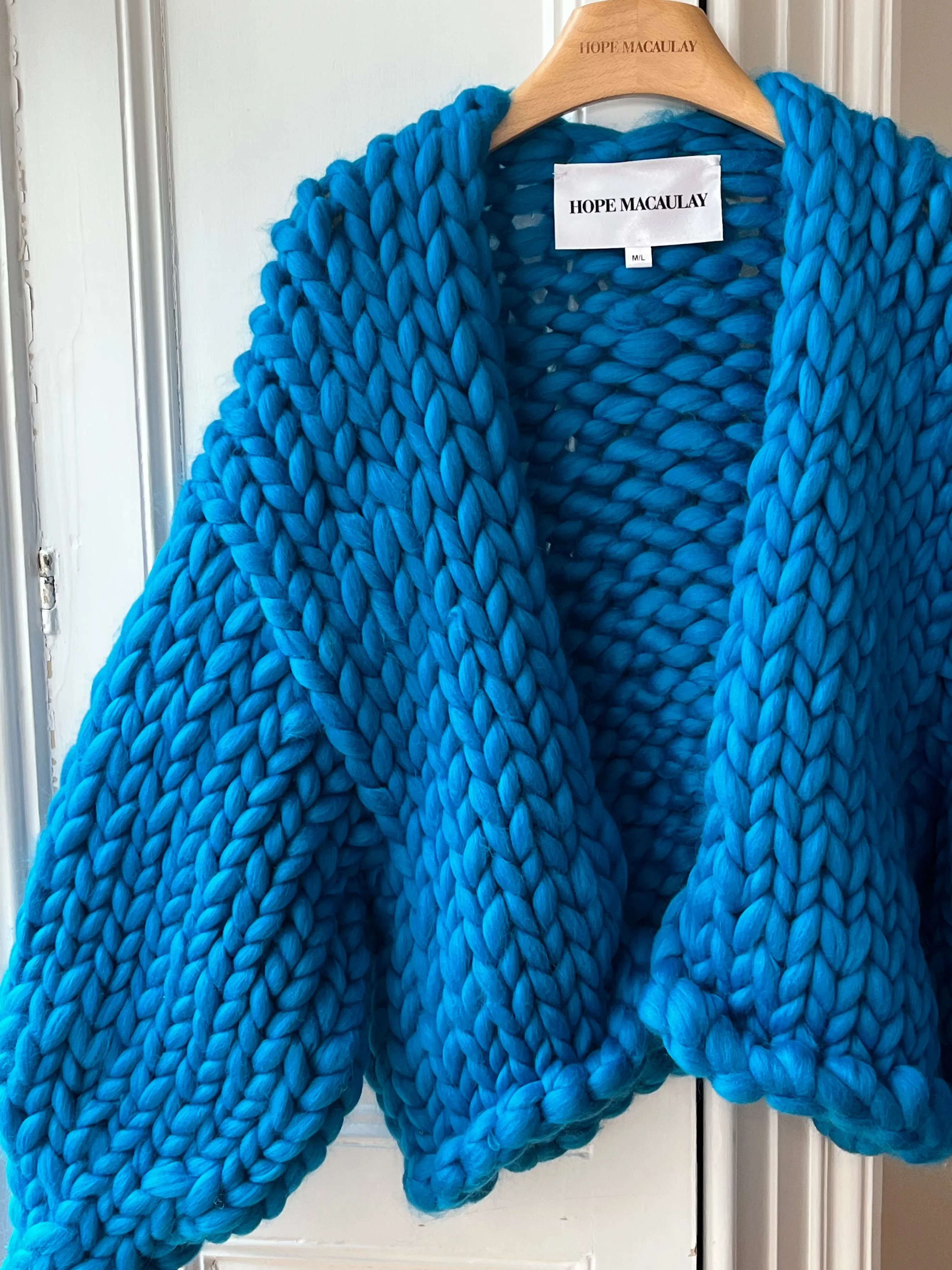 Cobalt Blue Colossal Knit Cardigan SM, M/L (Sample) sold by Hope Macaulay product image thumbnail 2