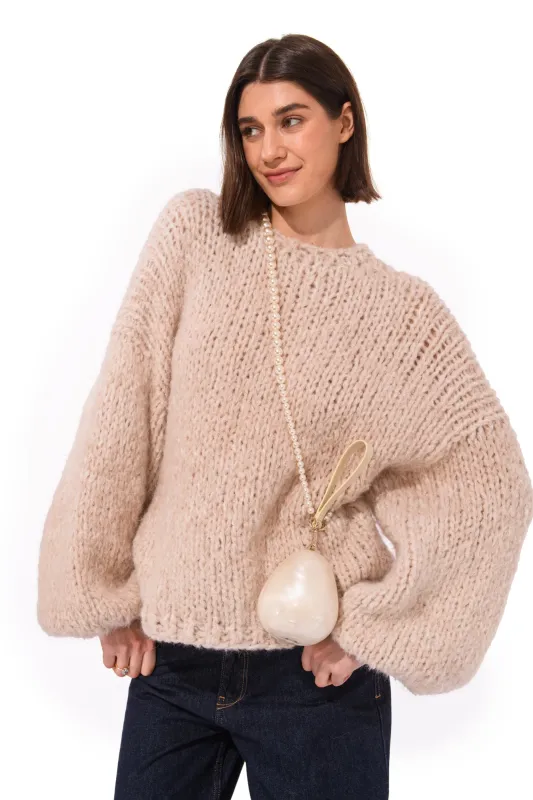 Marie Fluffy Knit Sweater made by Hope Macaulay