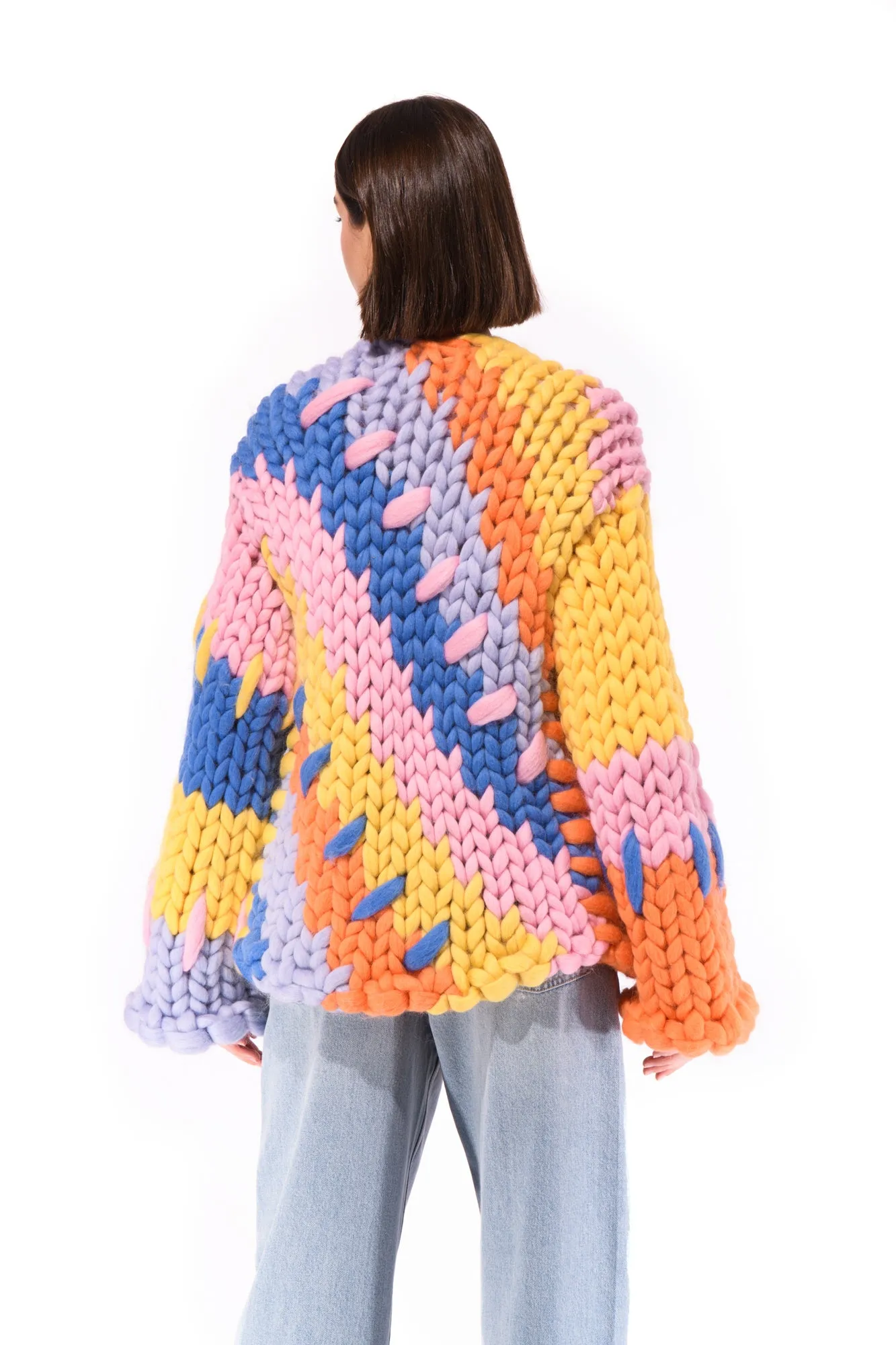 Midi Colourful Colossal Knit Cardigan sold by Hope Macaulay product image thumbnail 2