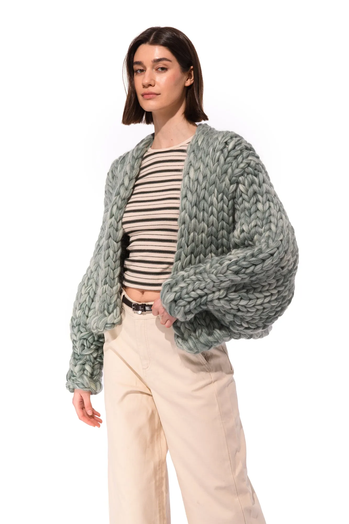 Irish Clover Colossal Knit Cardigan sold by Hope Macaulay product image thumbnail 4