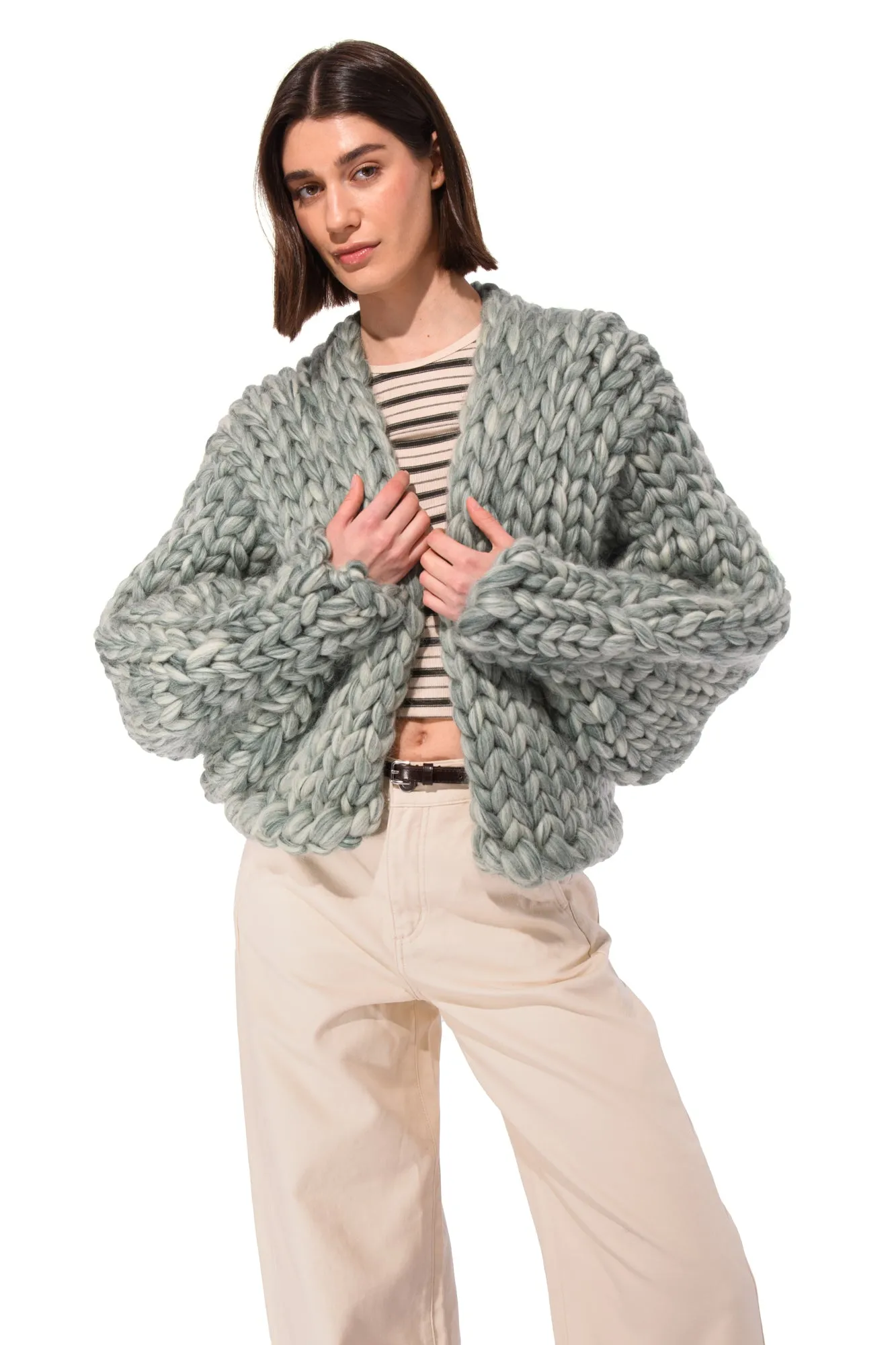 Irish Clover Colossal Knit Cardigan sold by Hope Macaulay product image thumbnail 5