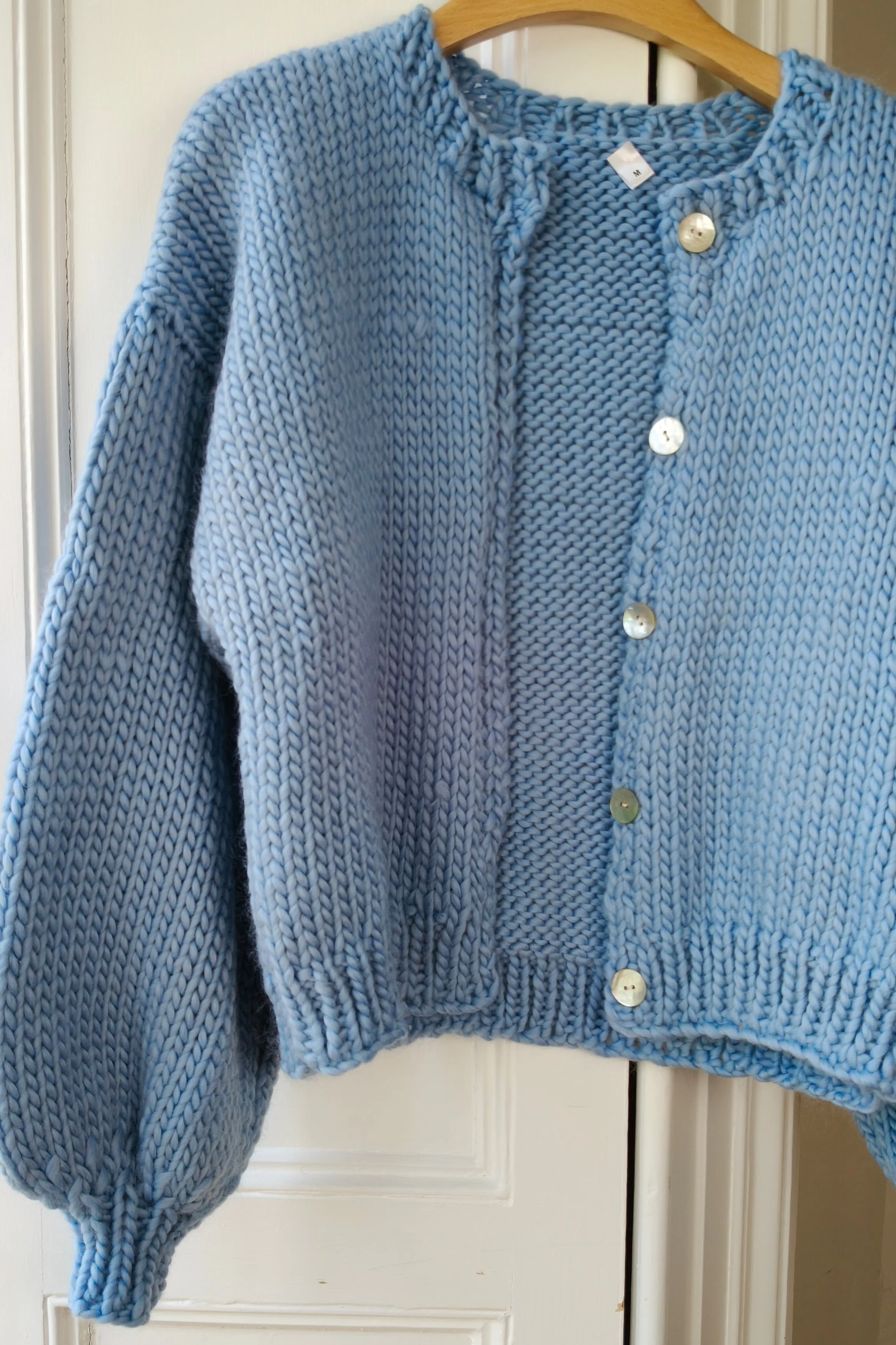 Blue Chunky Knit Cardigan M (Sample) sold by Hope Macaulay product image thumbnail 2