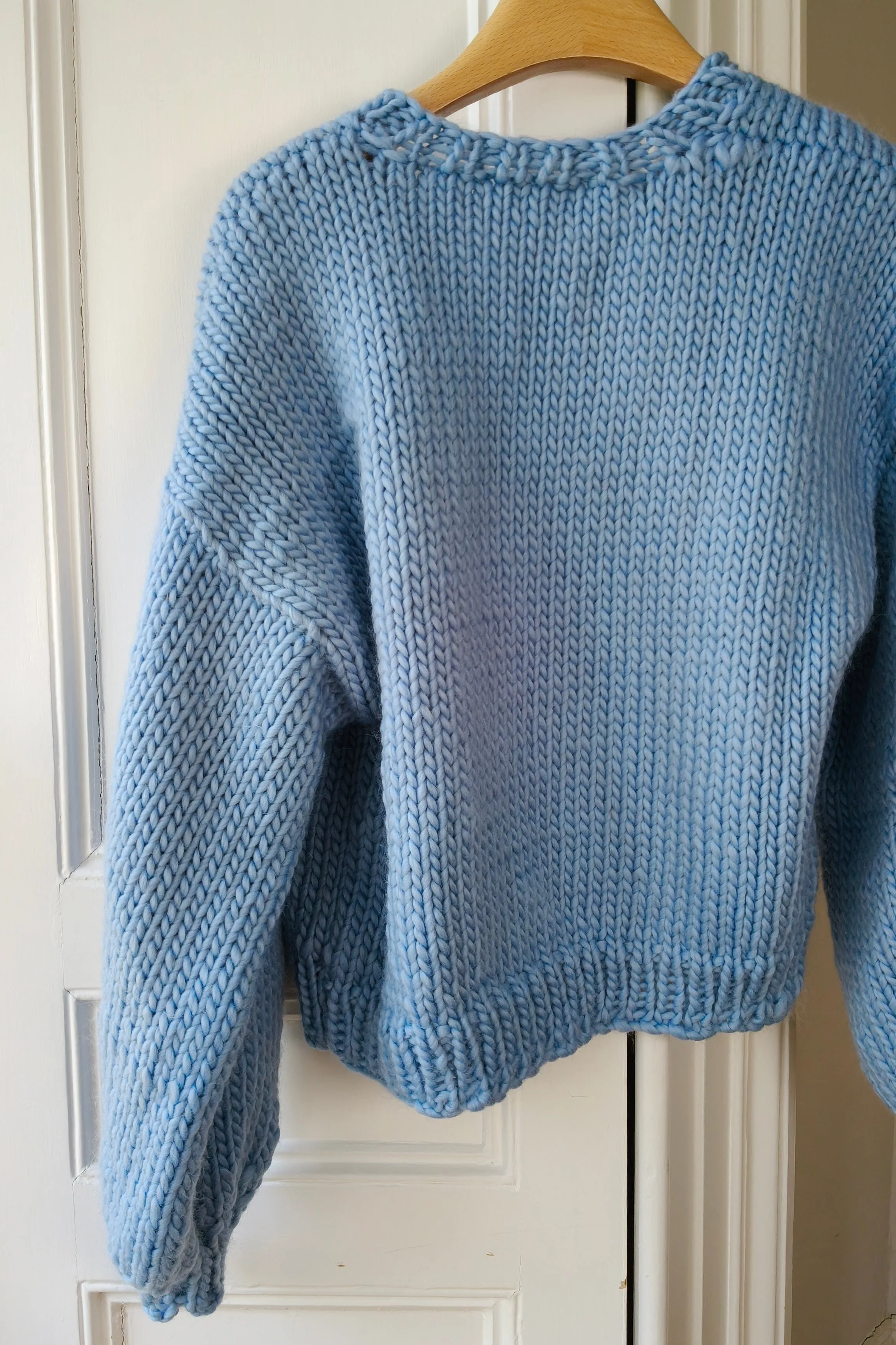 Blue Chunky Knit Cardigan M (Sample) sold by Hope Macaulay product image thumbnail 4