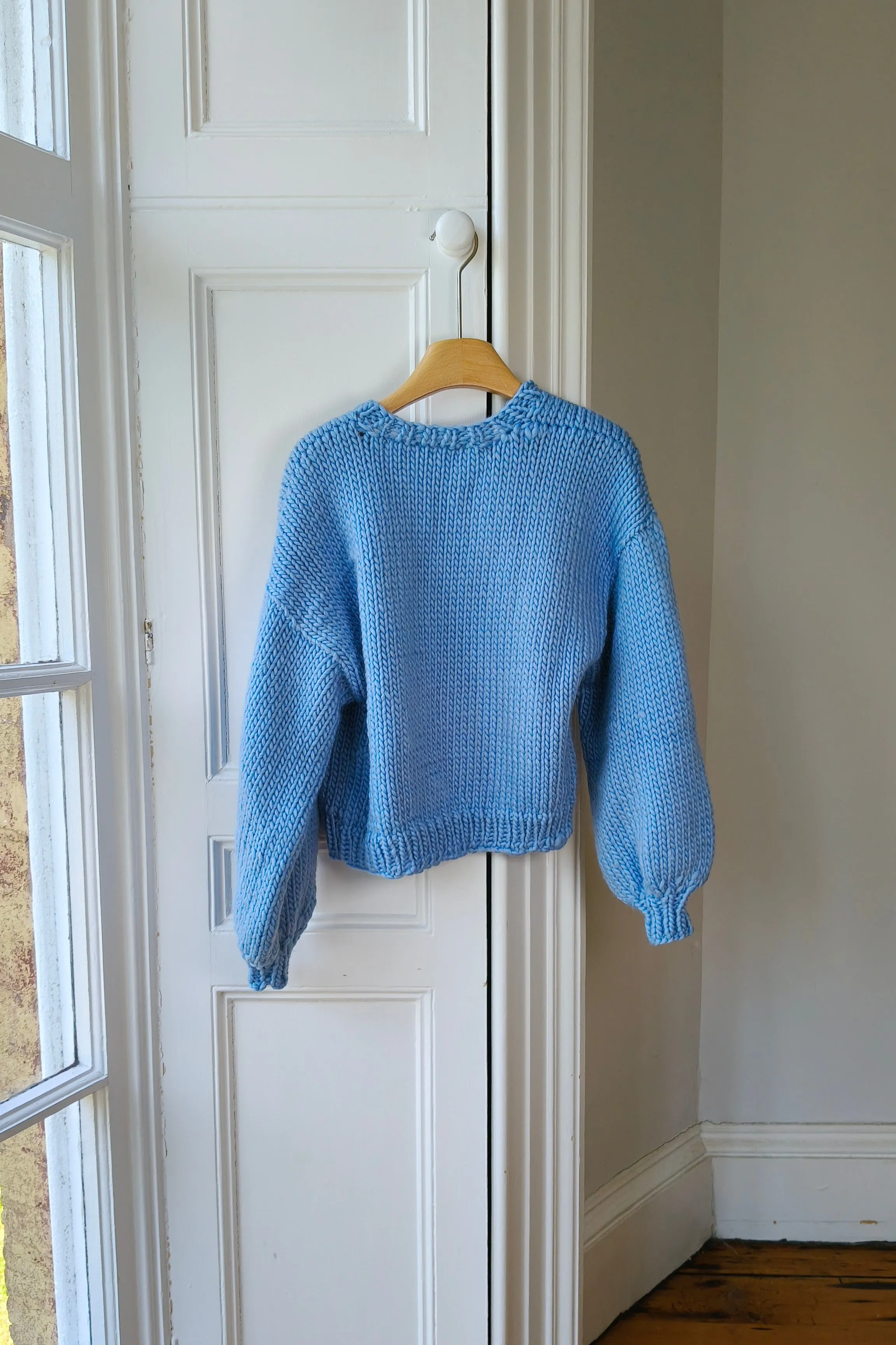 Blue Chunky Knit Cardigan M (Sample) sold by Hope Macaulay product image thumbnail 3