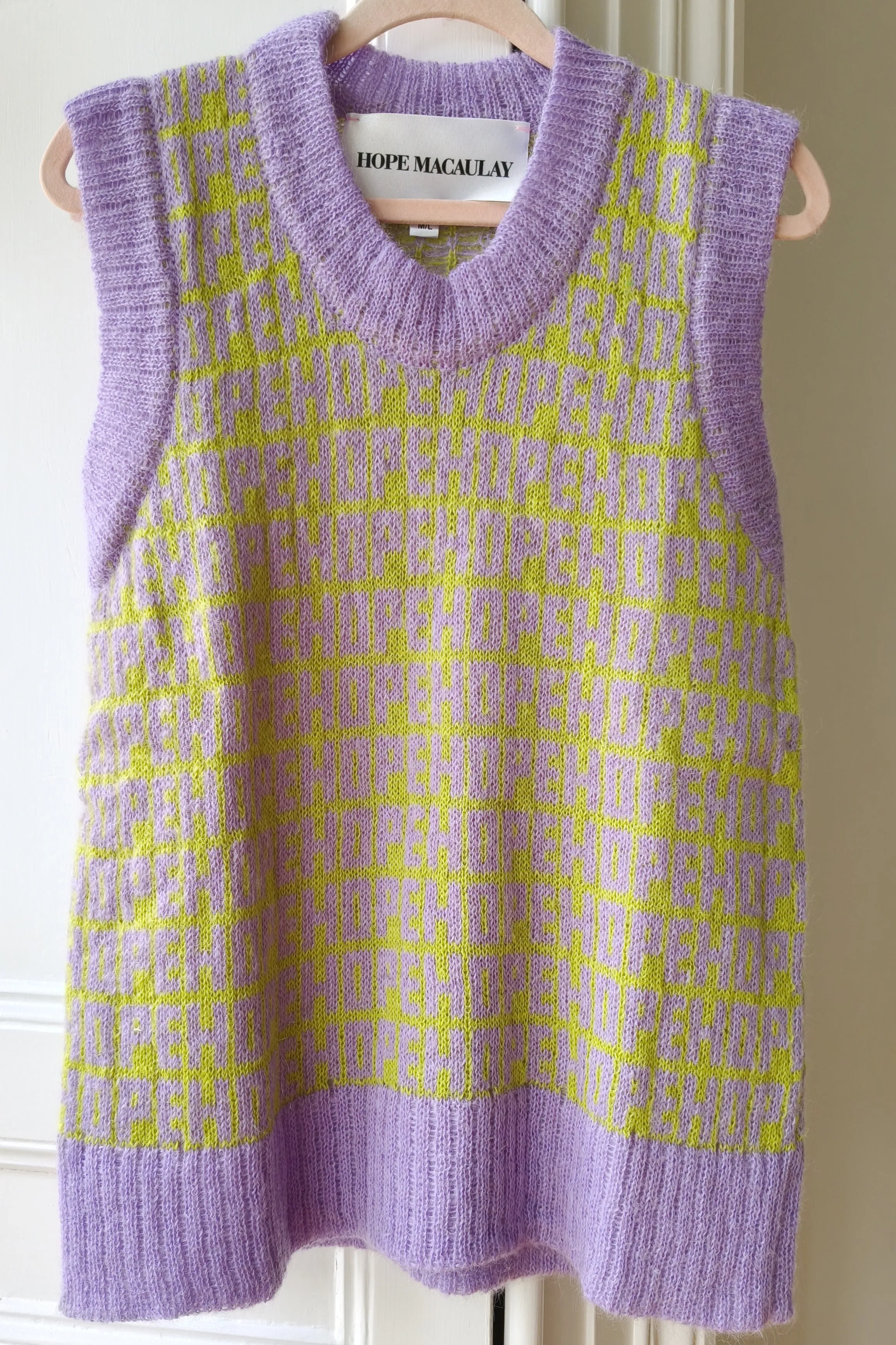 Purple & Green Hope Knit Vest M/L (Sample) sold by Hope Macaulay product image thumbnail 2