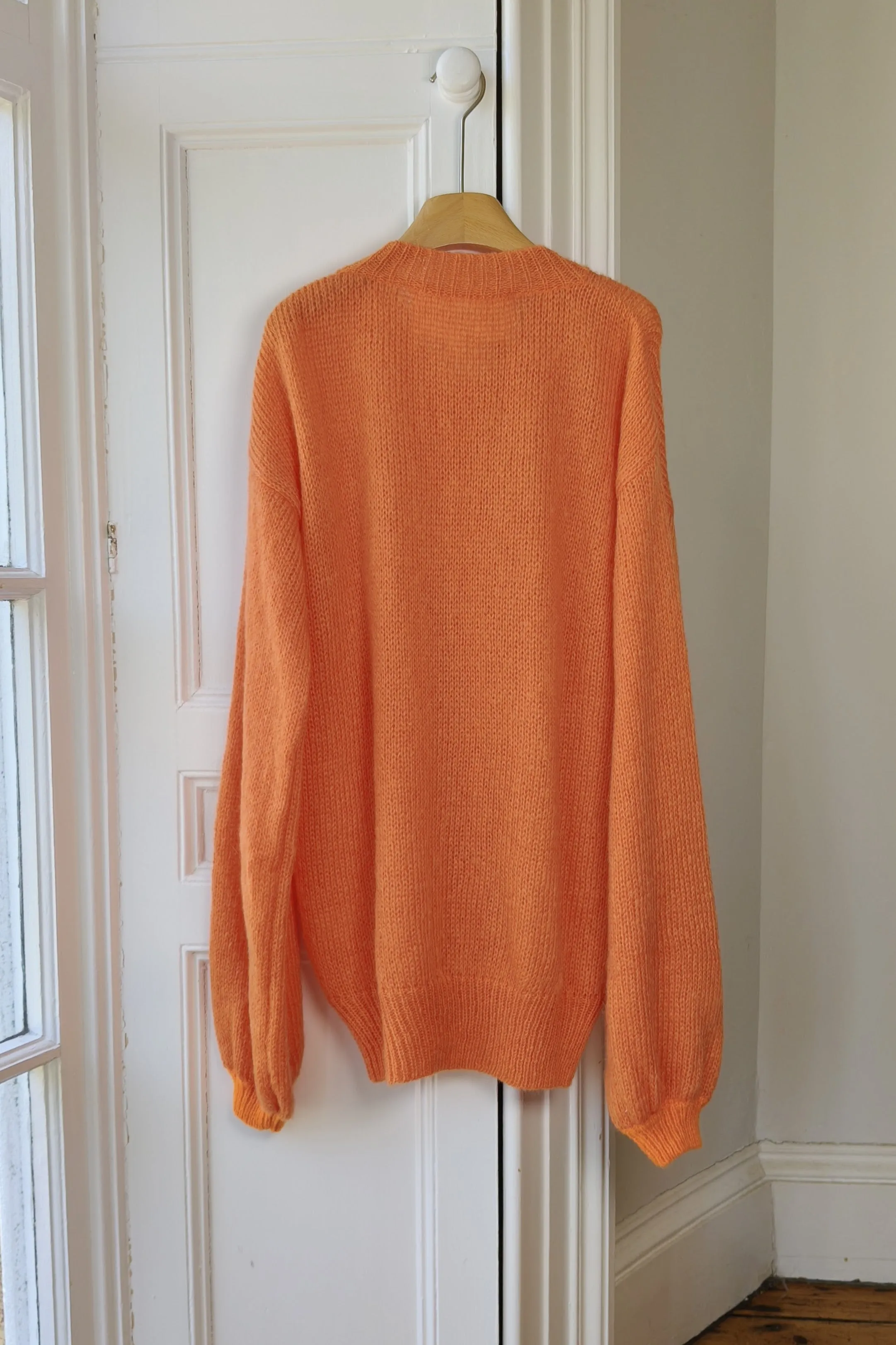 Orange Oversized Fluffy Knit Cardigan L/XL (Sample) sold by Hope Macaulay product image thumbnail 3