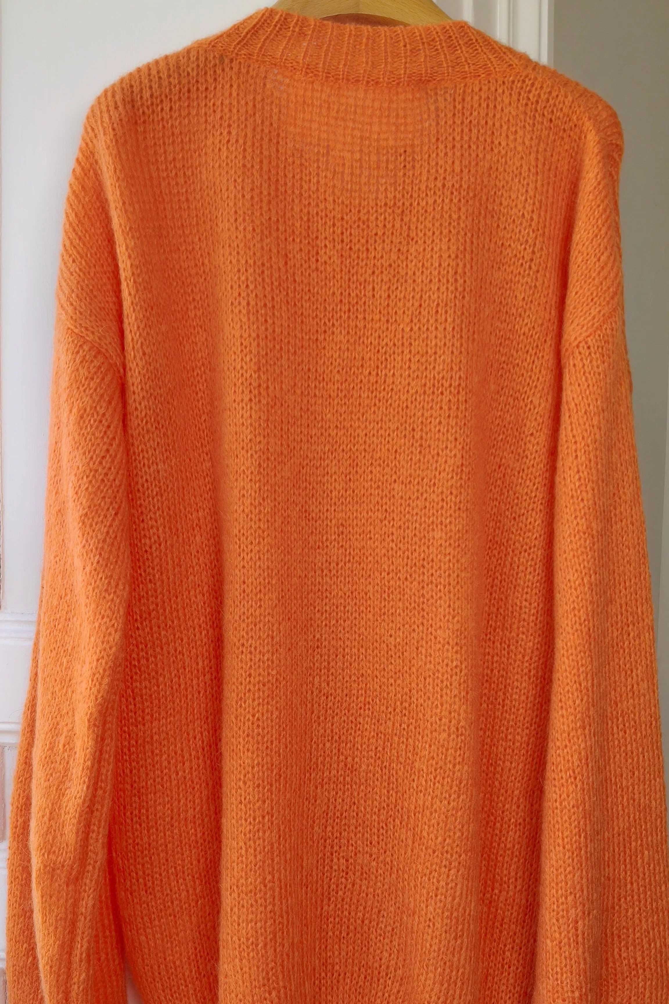 Orange Oversized Fluffy Knit Cardigan L/XL (Sample) sold by Hope Macaulay product image thumbnail 4