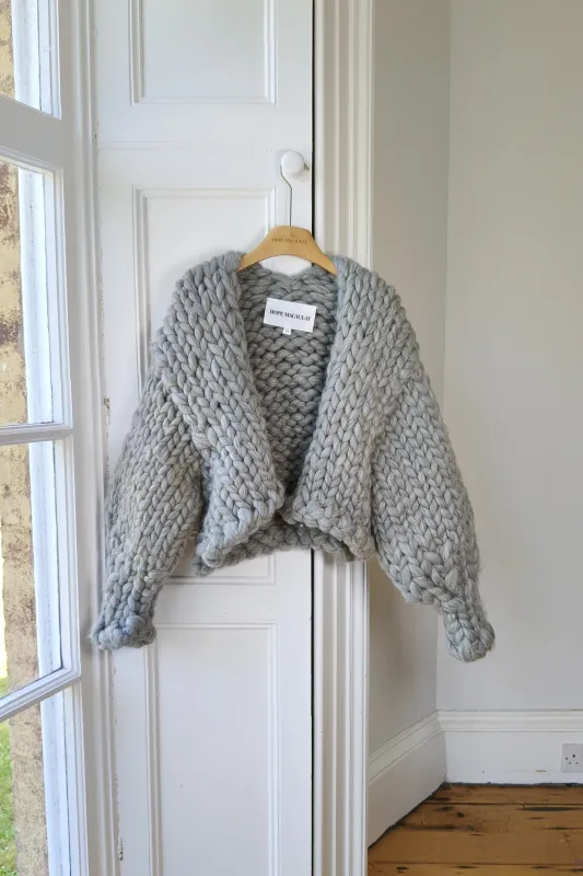 Grey Colossal Knit Cardigan S/M (Sample) made by Hope Macaulay