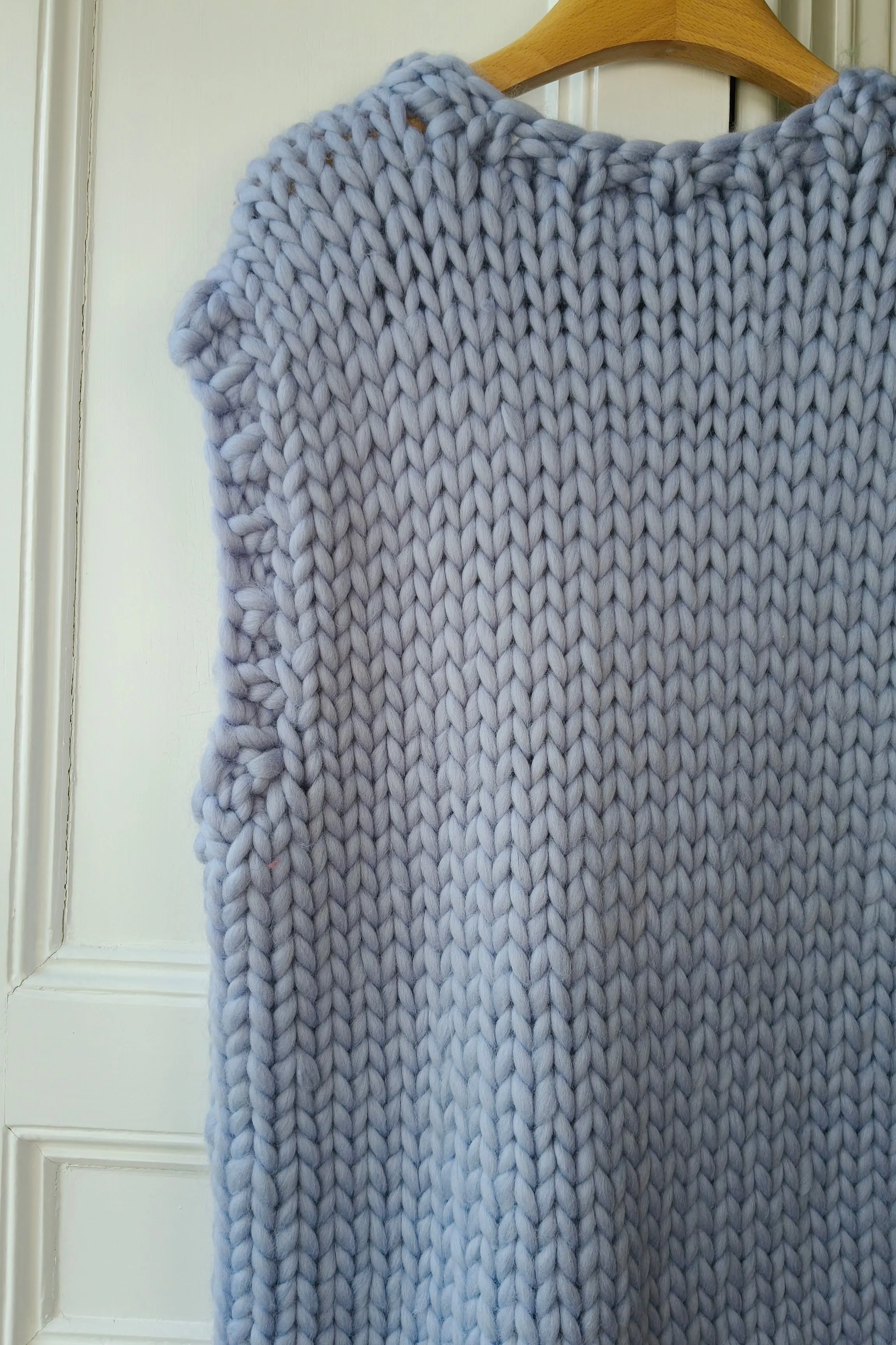 Blue Knit Vest S/M (Sample) sold by Hope Macaulay product image thumbnail 4