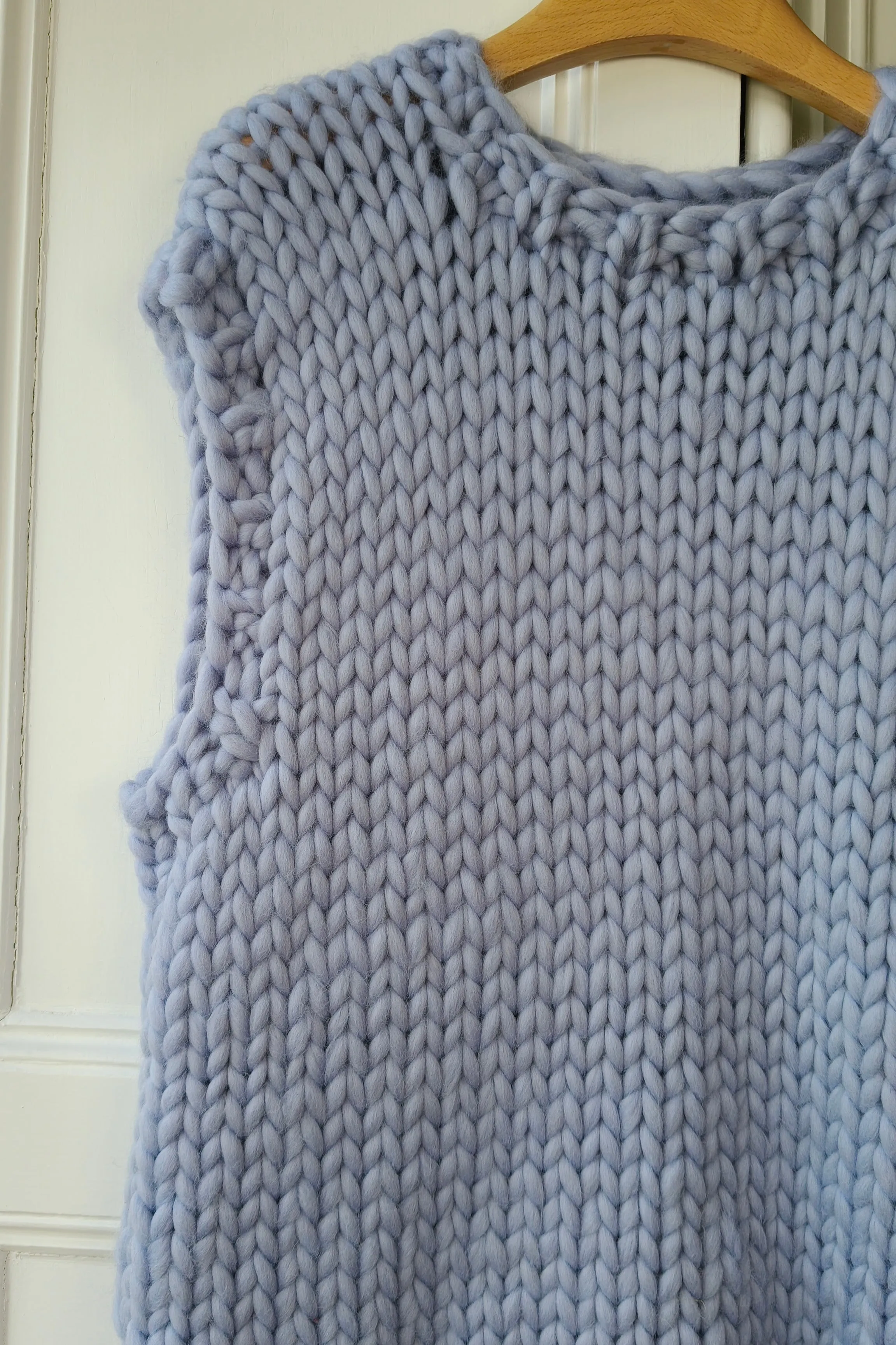 Blue Knit Vest S/M (Sample) sold by Hope Macaulay product image thumbnail 2