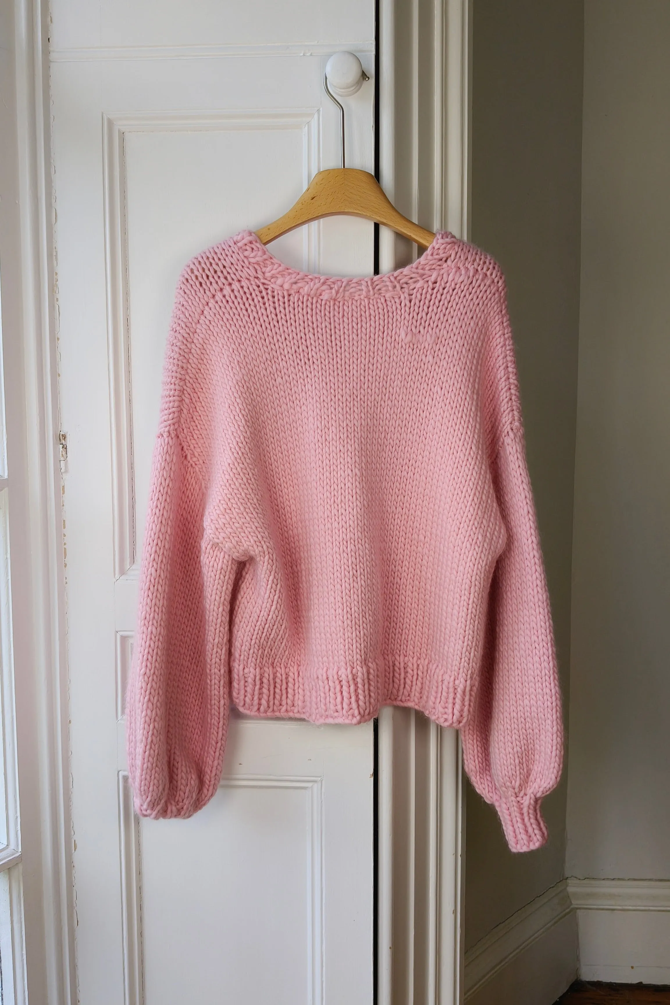 Pink Chunky Knit Cardigan L (Sample) sold by Hope Macaulay product image thumbnail 3