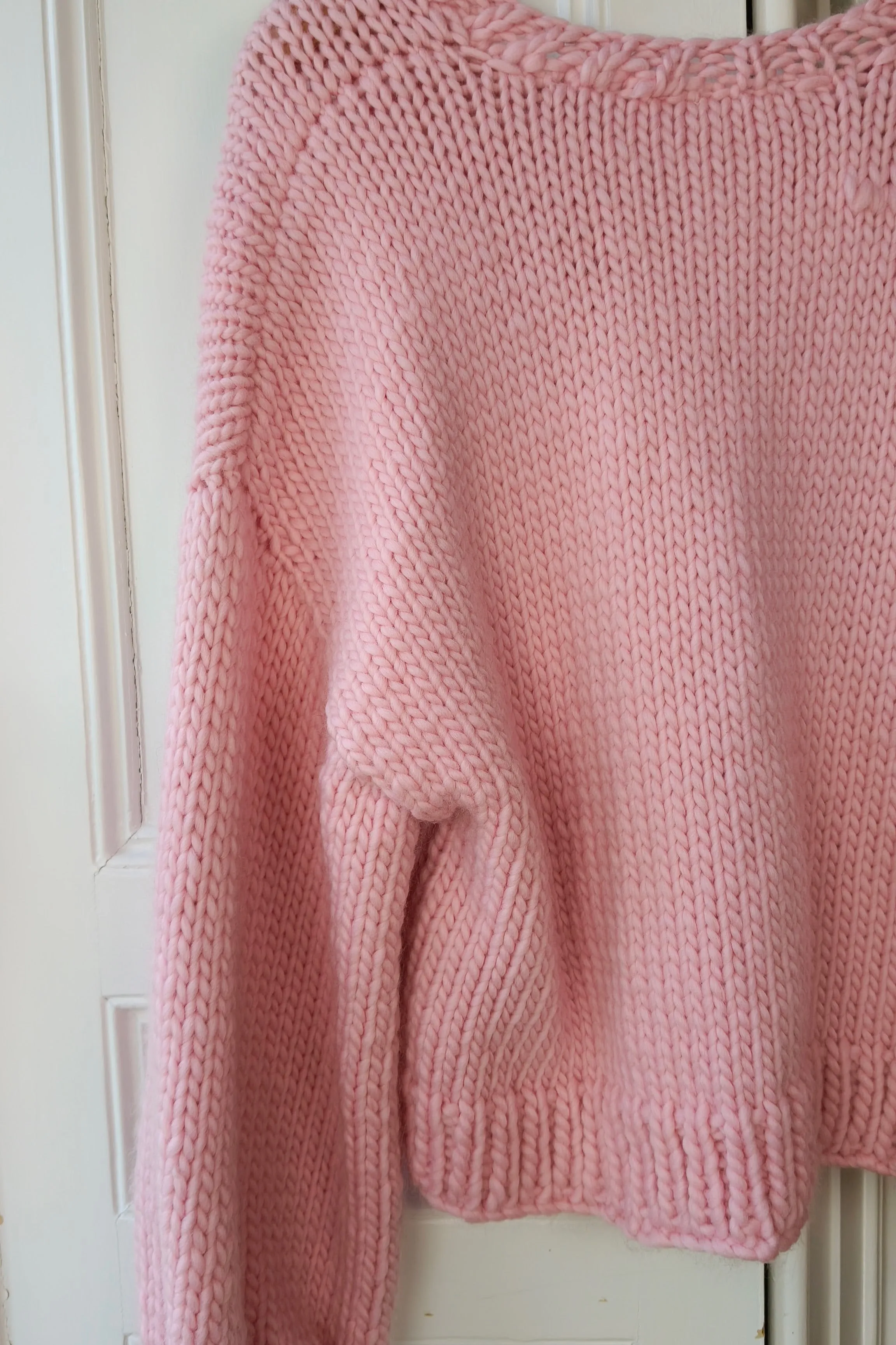 Pink Chunky Knit Cardigan L (Sample) sold by Hope Macaulay product image thumbnail 4