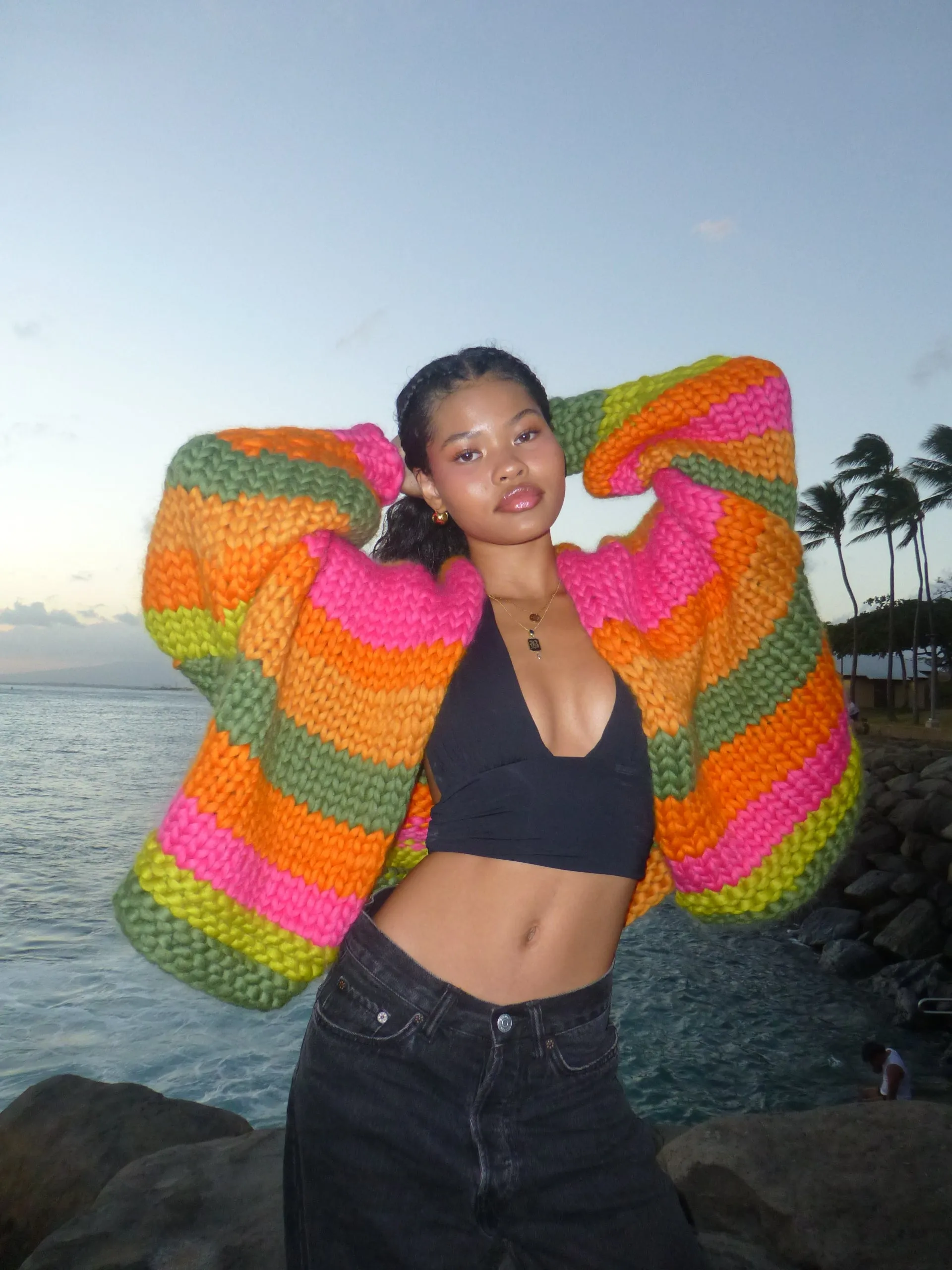 Aphaea Chunky Knit Cardigan sold by Hope Macaulay product image thumbnail 3