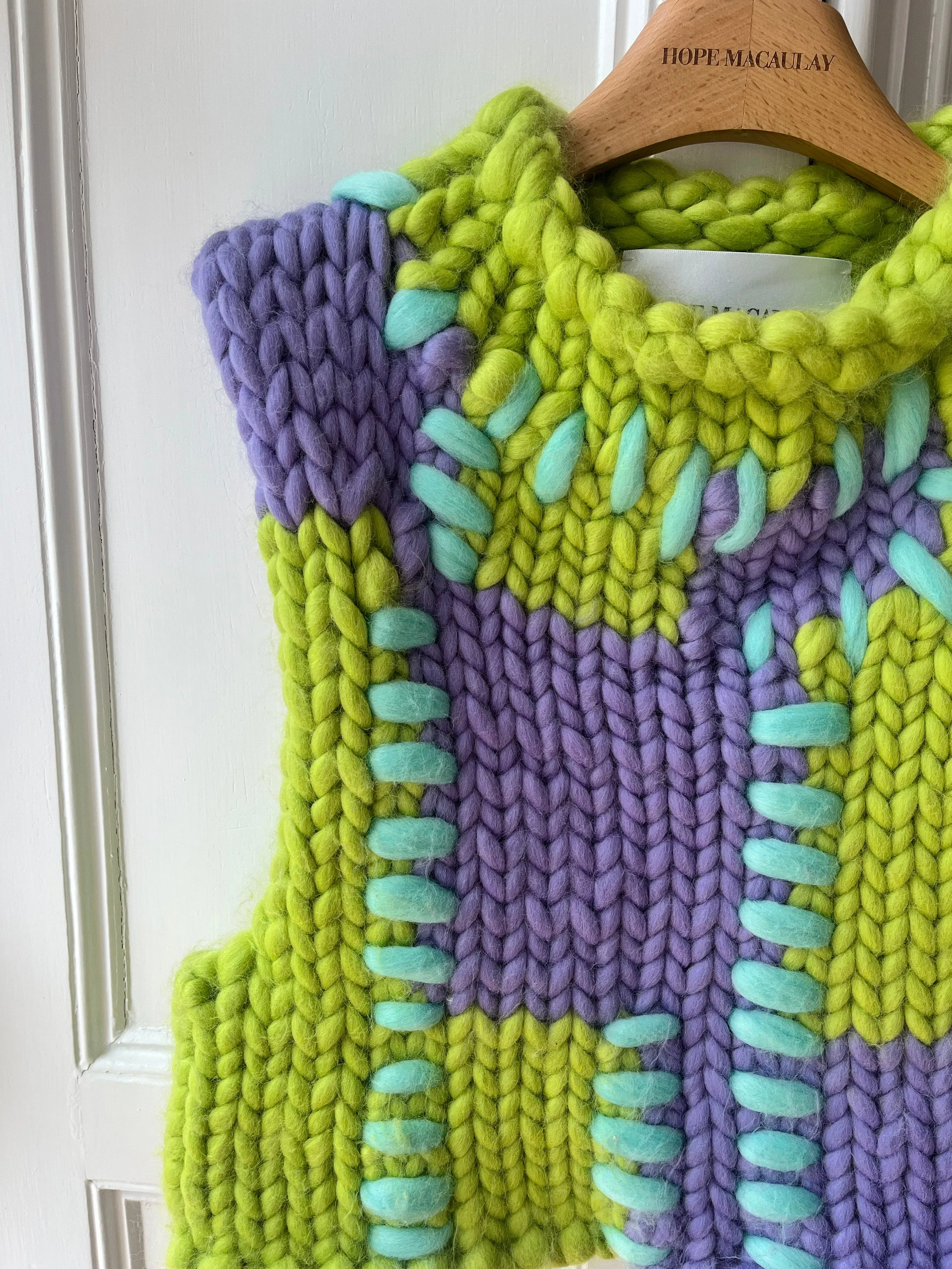 1of1 Seaweed Chunky Knit Sweater Vest S/M (Sample) sold by Hope Macaulay product image thumbnail 2