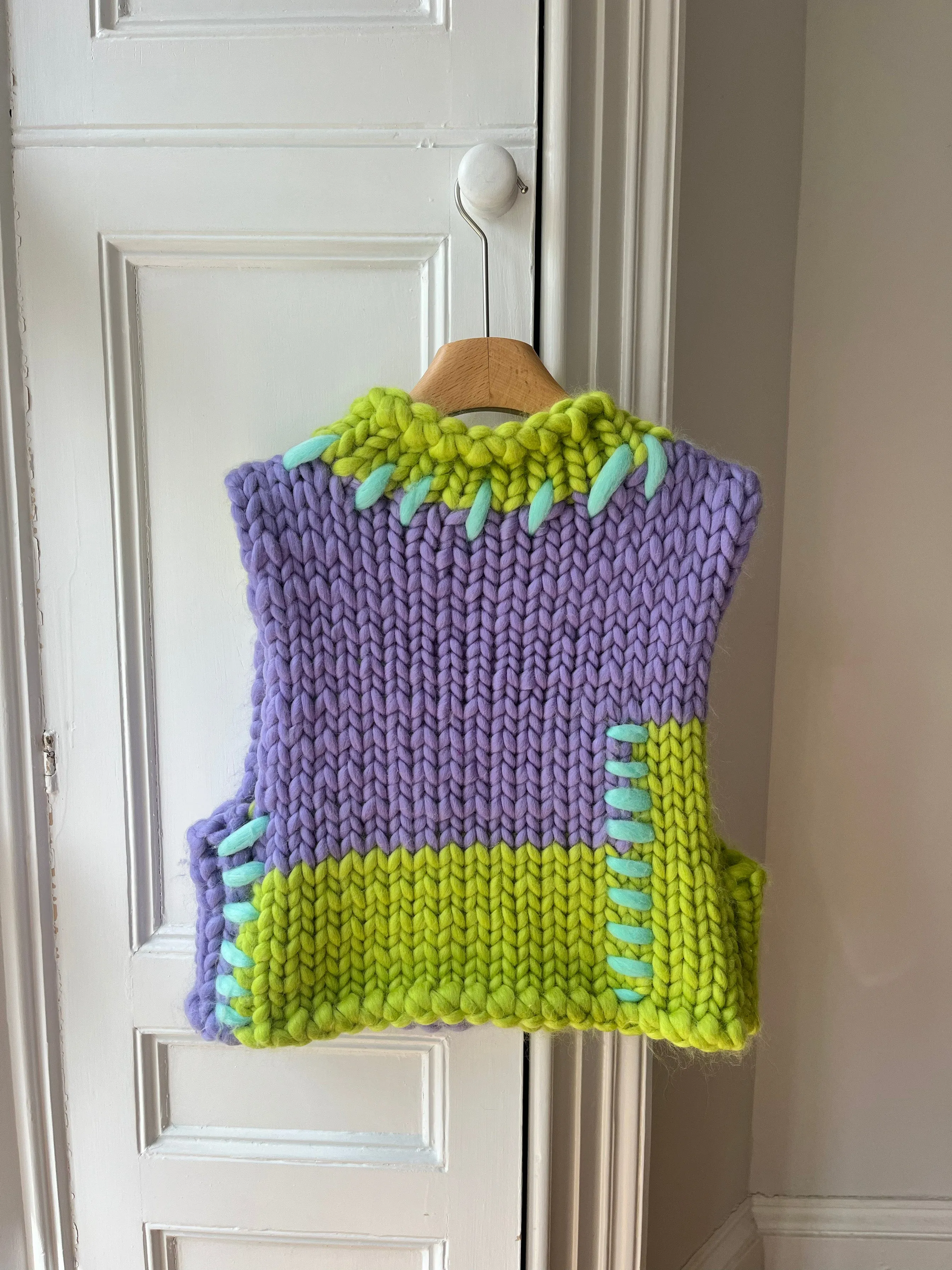 1of1 Seaweed Chunky Knit Sweater Vest S/M (Sample) sold by Hope Macaulay product image thumbnail 3